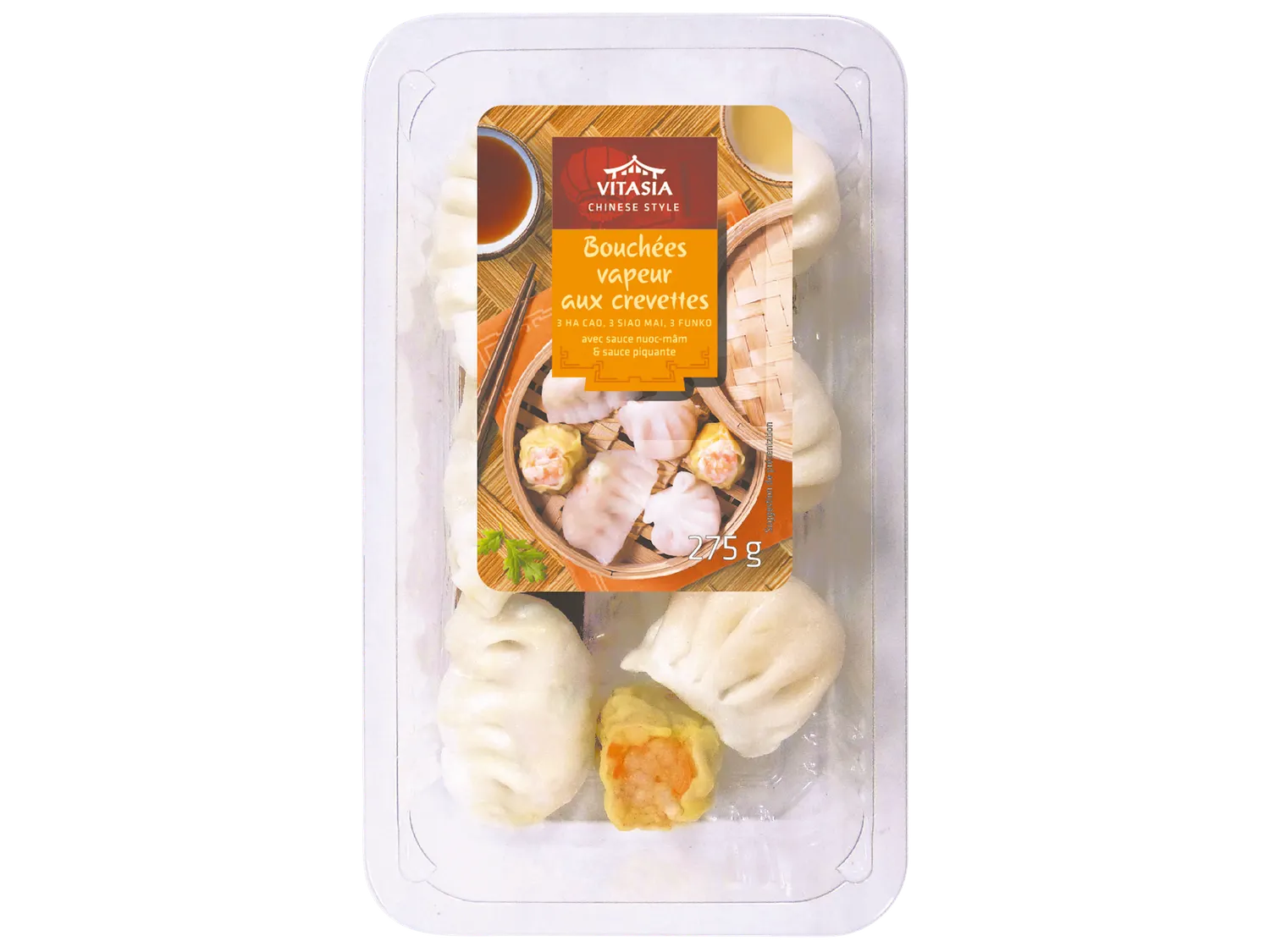 VITASIA Bouches vapeur aux crevettes