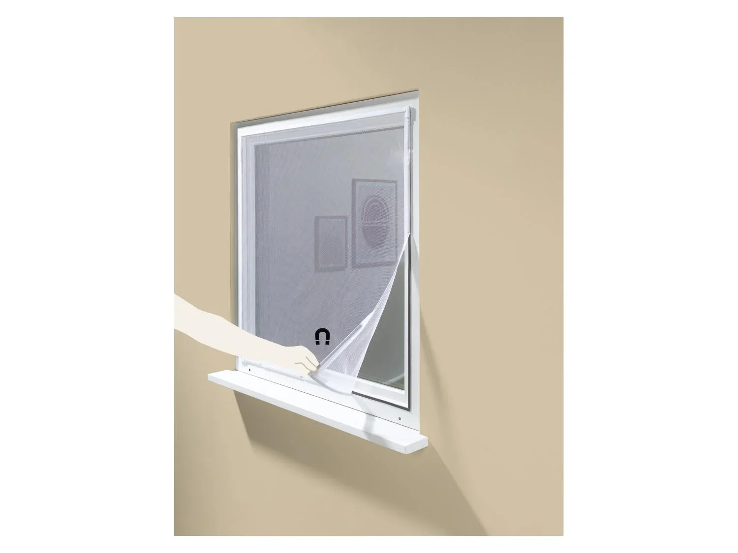 LIVARNO Moustiquaire de fentre avec fermeture magntique, 130 x 150 cm