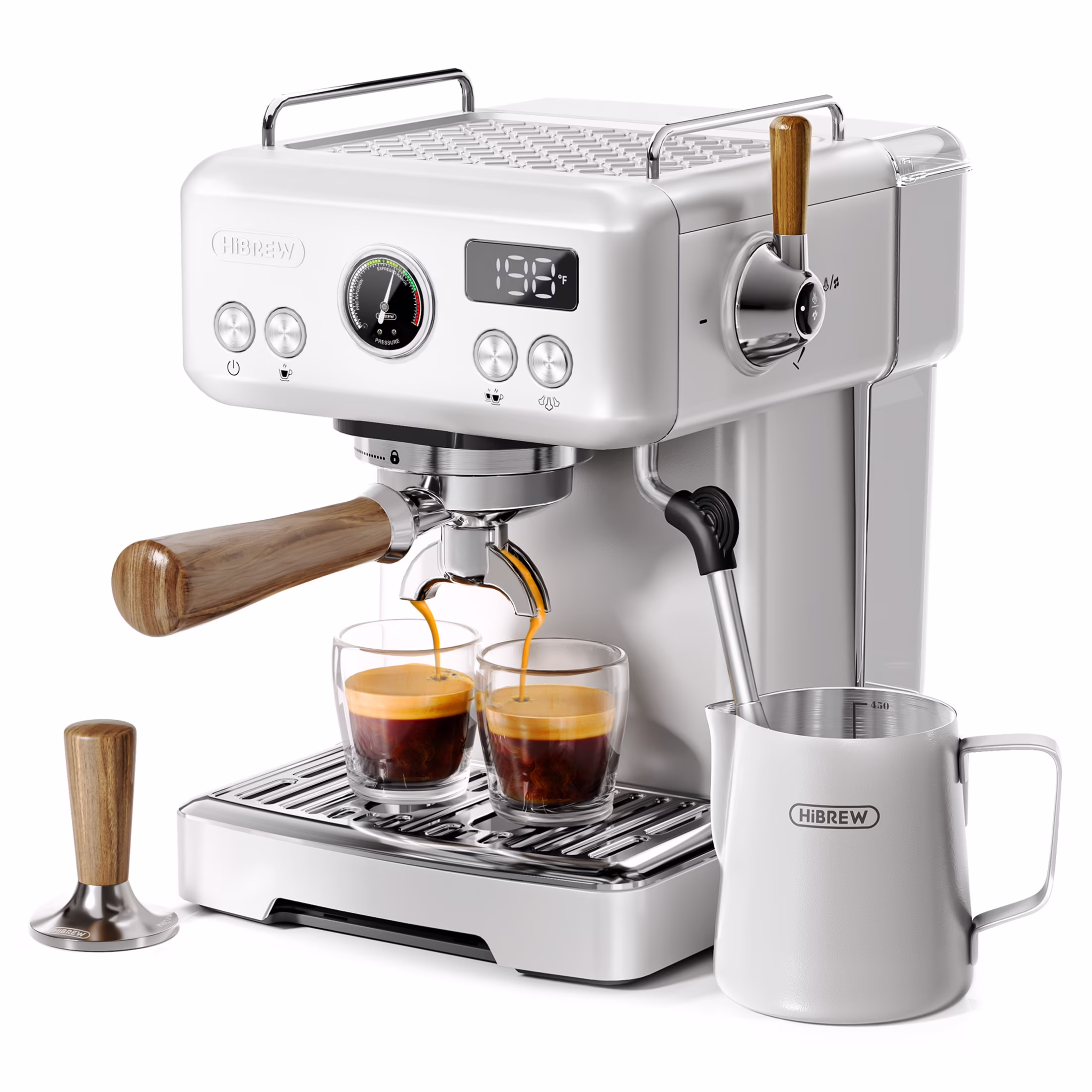 Hibrew H10PLUS 20bar Espresso Coffee Machine with Adjustable Temperature & Steam