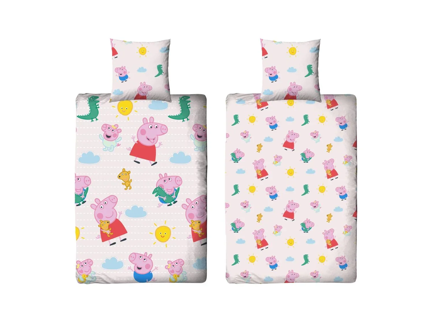 Parure de lit double face pour enfant, 140 x 200 cm