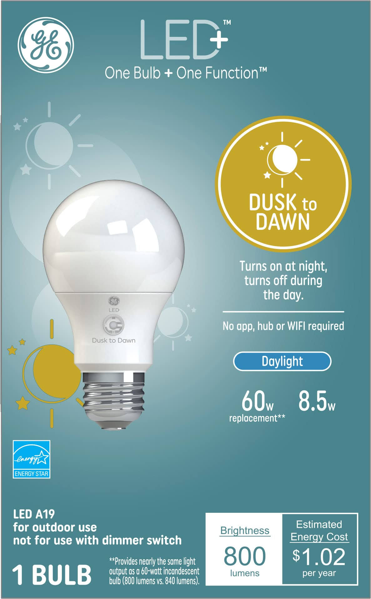 GE Dusk to Dawn Light Bulb
