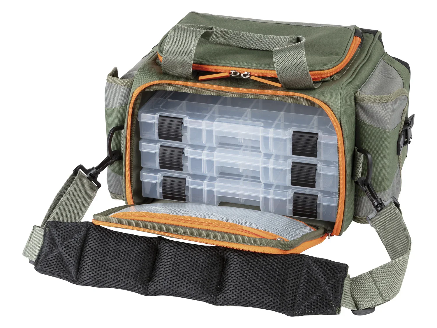 Rocktrail Sac de pche, 25 L, avec 8 botes de rangement