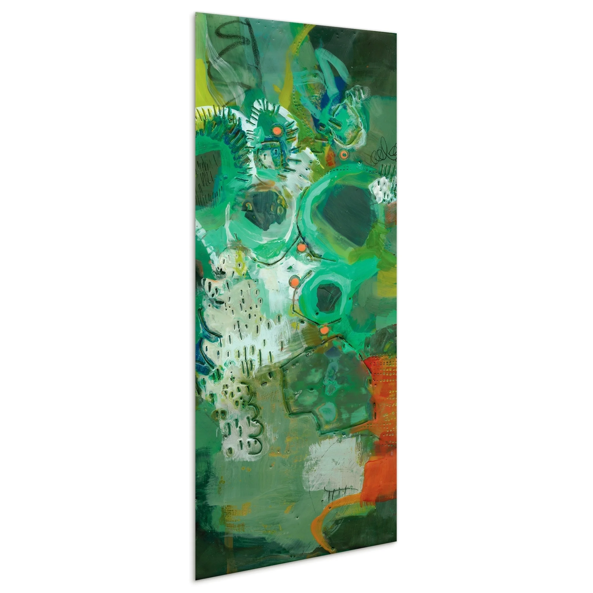 Lolly II Frameless Free Floating Tempered Glass Panel Graphic Wall Art, 63" x 24" x 0.2", Ready to Hang(Lolly II) - Image 5