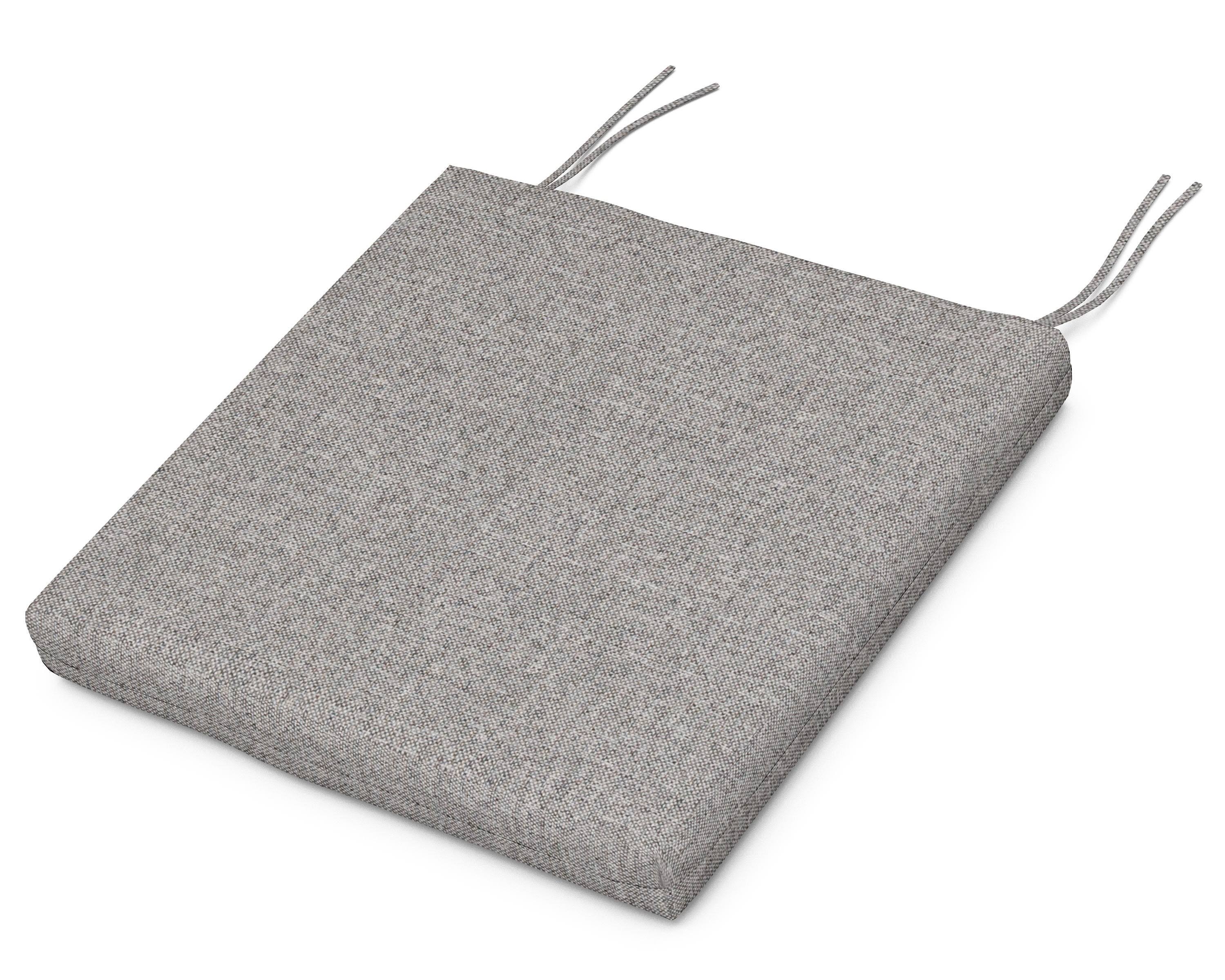 POLYWOOD Seat Cushion - in Grey Mist - Outdoor Furniture - Size 17.5