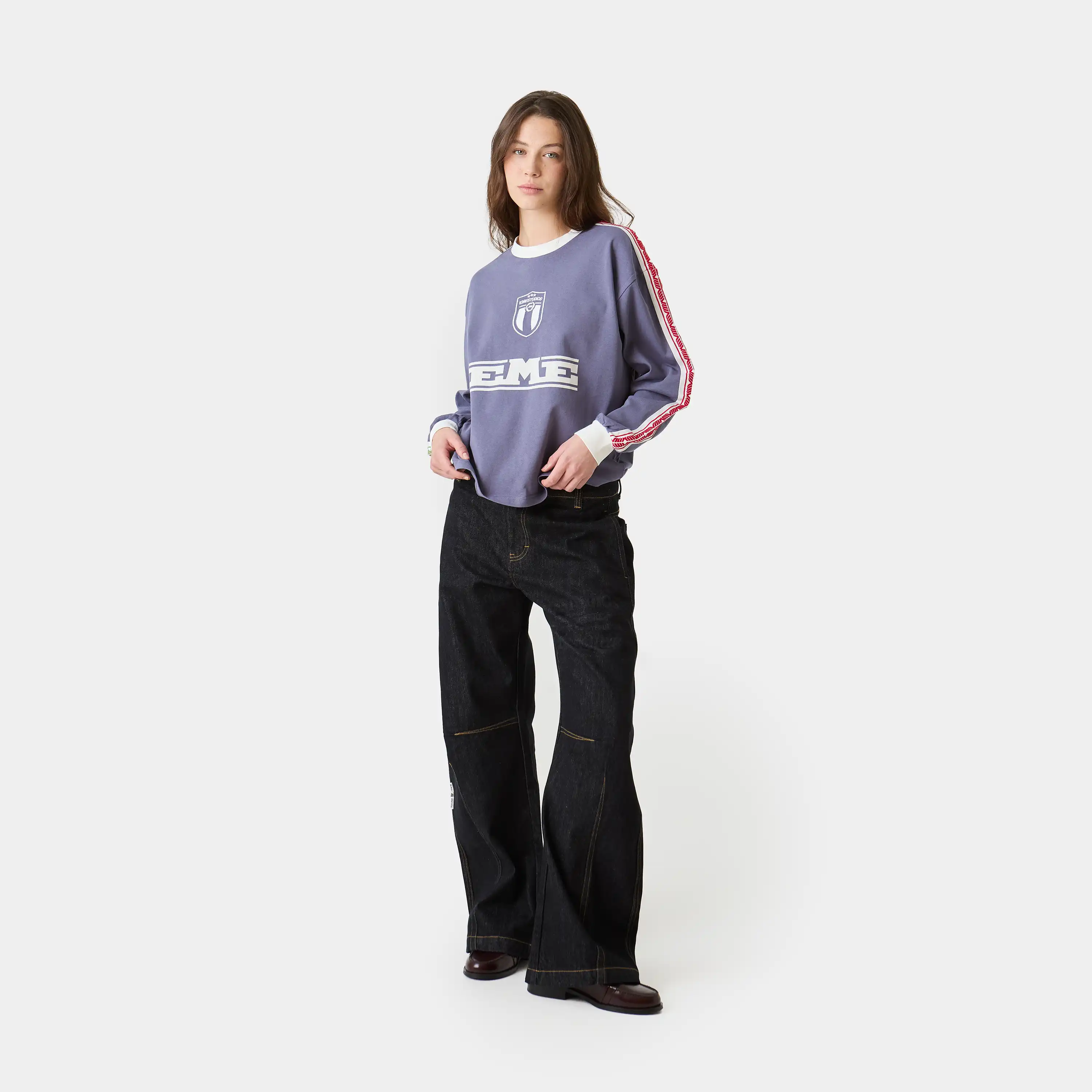 Team Navy Oversized Long Sleeve