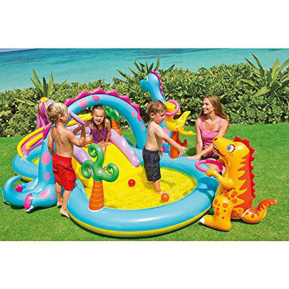 Intex Dinoland Inflatable Play Center, 131 X 90 X 44, Ages 3+ (57135) Image 2