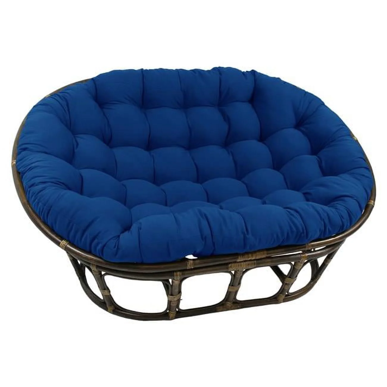 93304 TW RD 65 x 48 in Solid Twill Double Papasan Cushion, Red(Black) Image 6