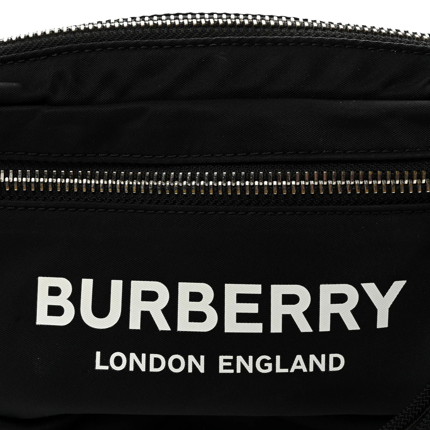 Econyl Logo Print Small Cannon Bum Bag Black