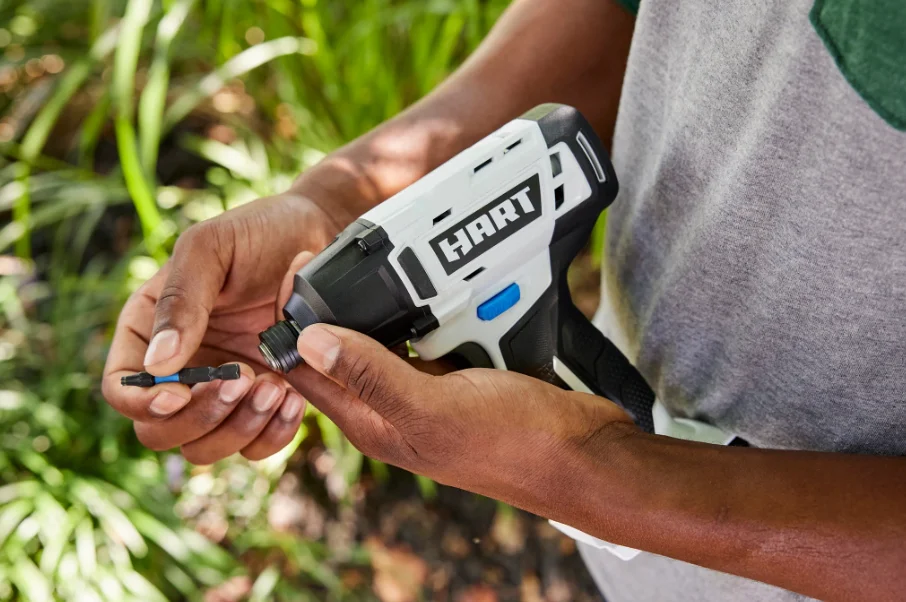 HART 20-Volt Cordless 1/4�� Hex Impact Driver 2-Pack 4AH Battery Kit Bundle