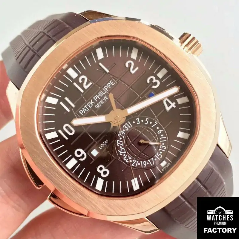 Patek Philippe Aquanaut Travel Time 5164R-001 Rose Gold Chocolate Dial