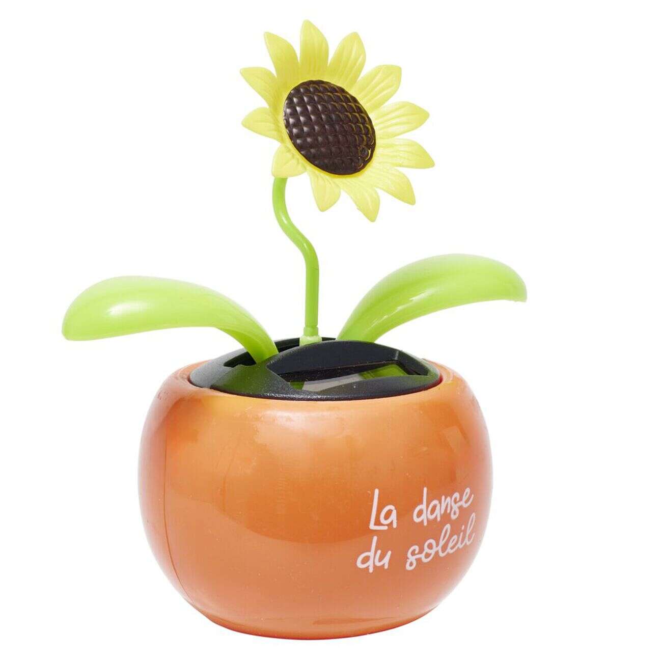 Figurine solaire dansante fleur pot coloré H10cm (3 modèles)
