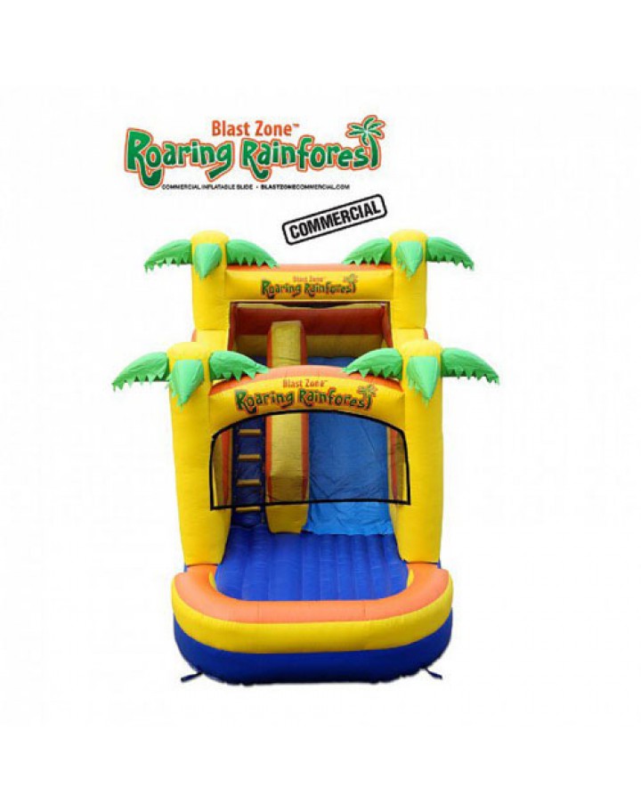 Toboggan gonflable commercial Roaring Rainforest 14