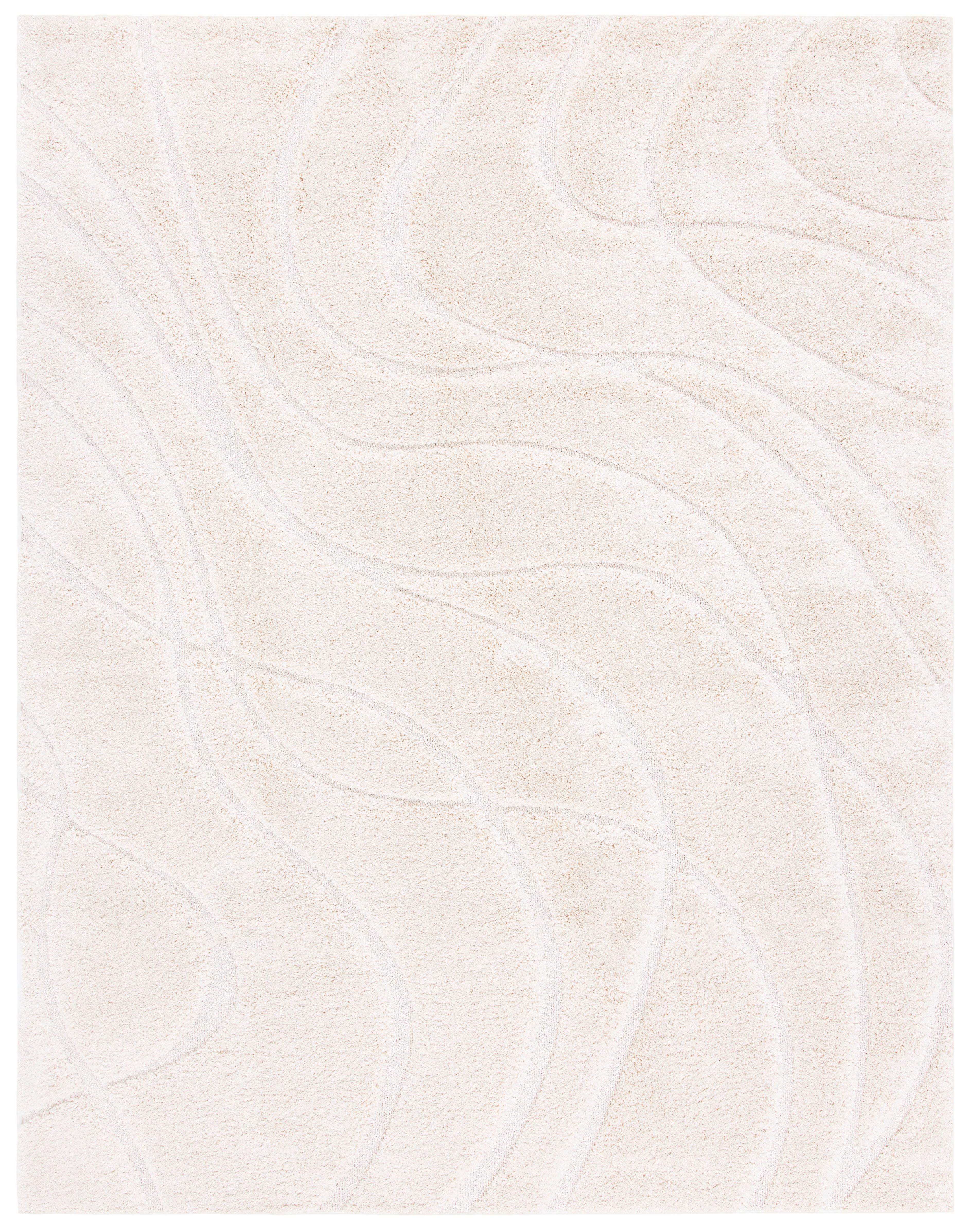Safavieh Florida Shag Creme 6' x 9' Rug