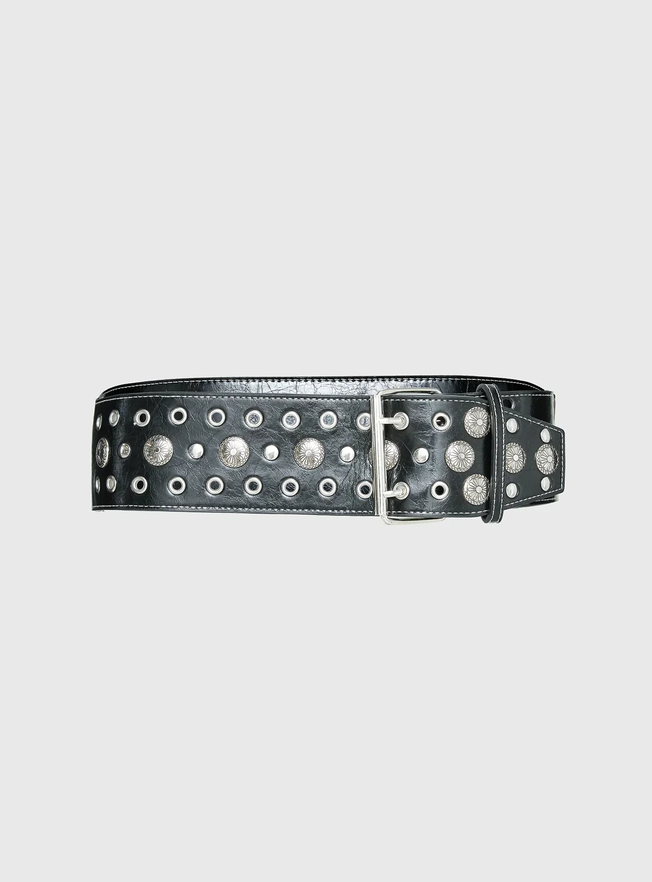 Rhomana Studded Belt Black