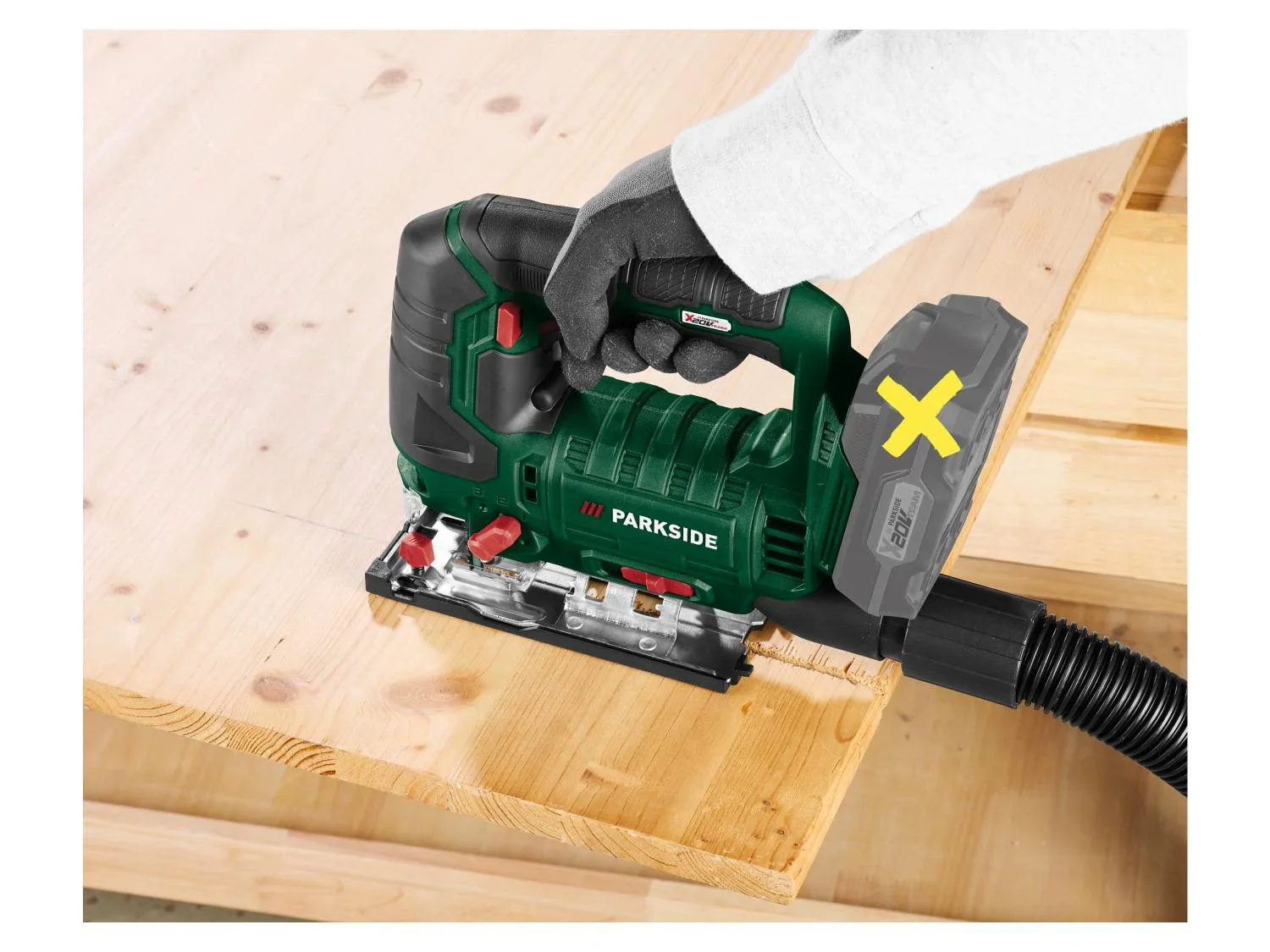 PARKSIDE Scie sauteuse pendulaire sans fil PSTDA 20-Li C3, 20 V