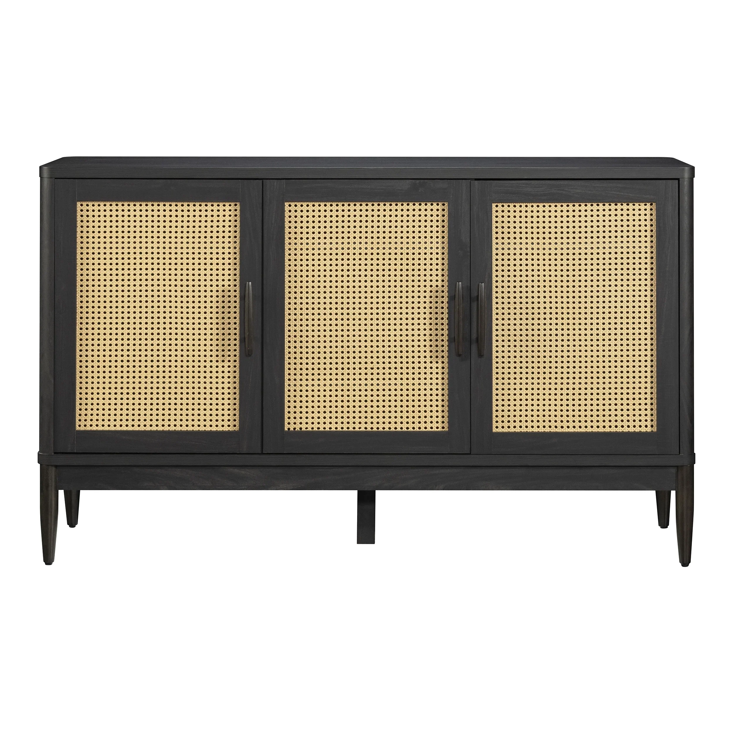 Better Homes & Gardens Springwood Caning Sideboard, Light Honey Finish