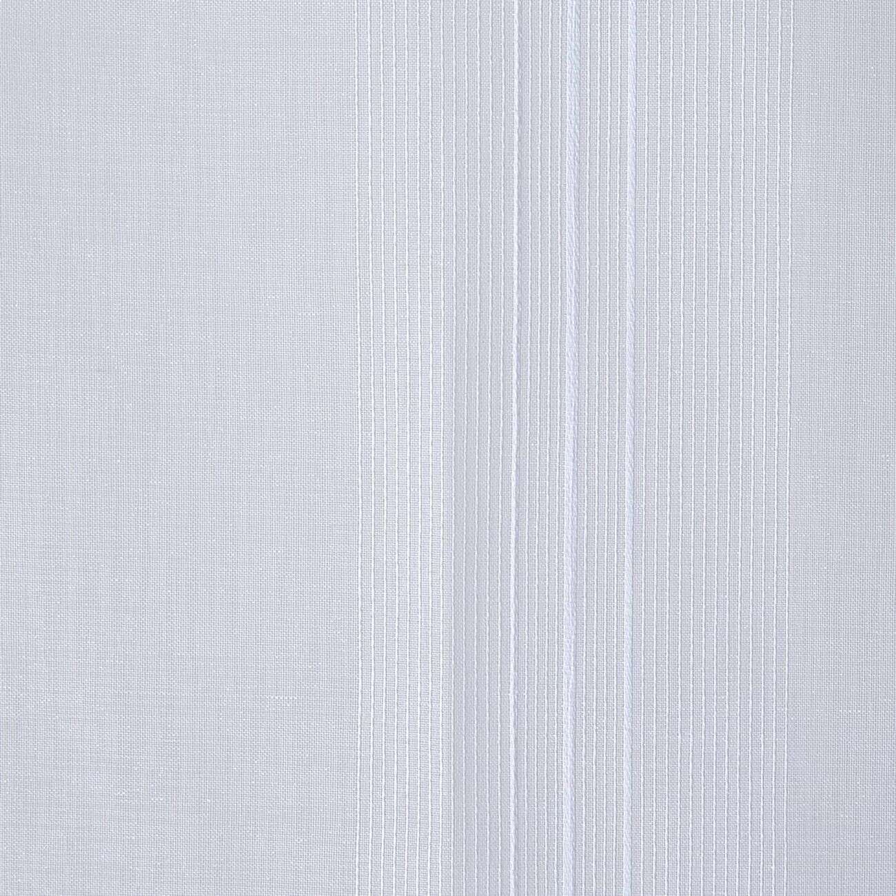 Vitrage droit passe tringle uni blanc 60x160 cm x2