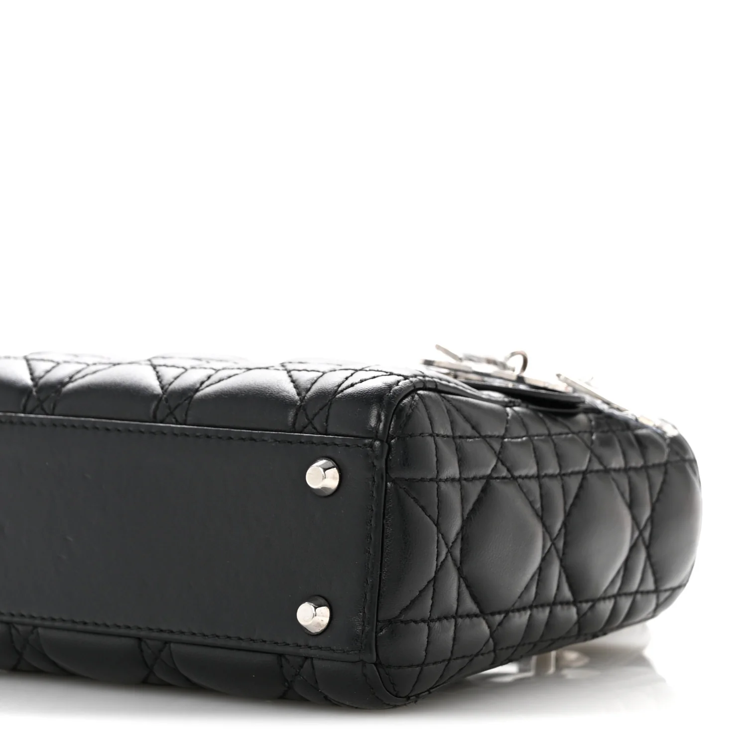 Lambskin Cannage Mini Lady Dior Black
