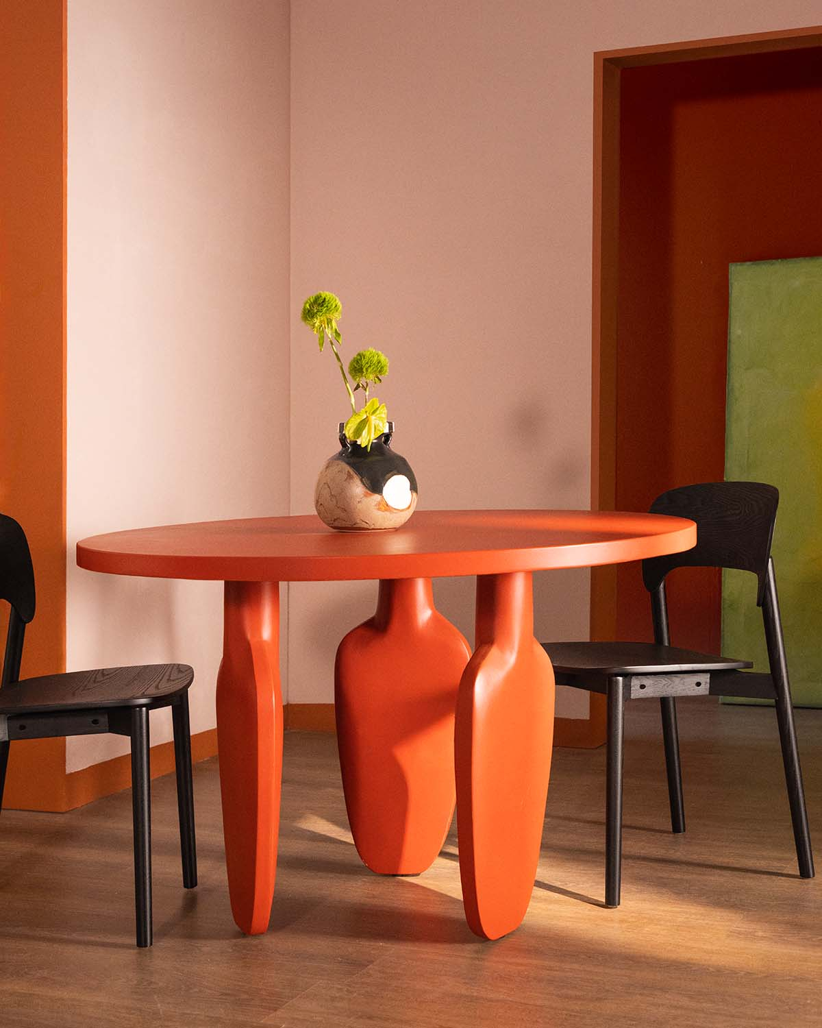 Ylena - Mesa de Comedor Redonda de Cemento (Ø120 cm) Ylena