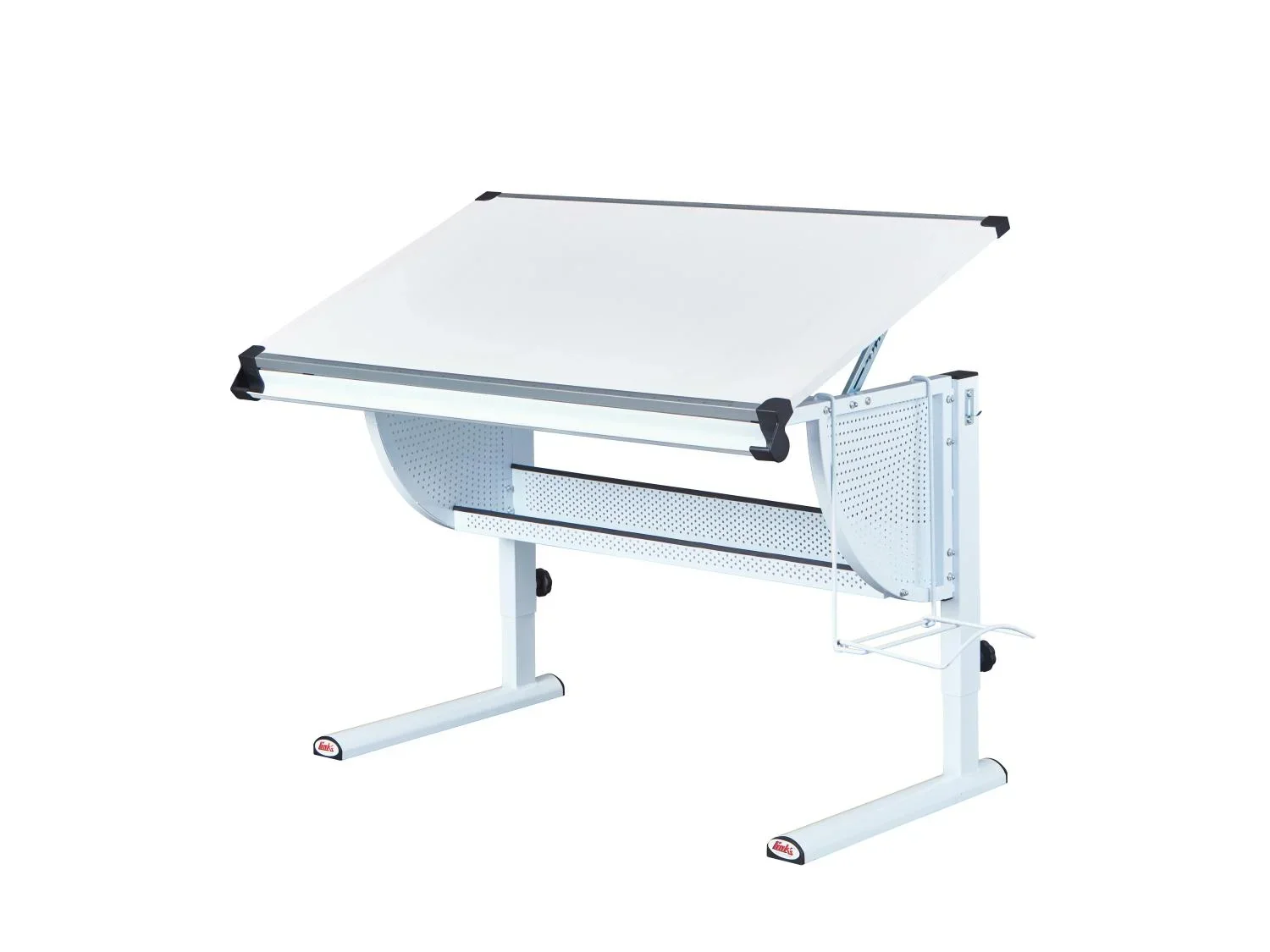 Inter Link Bureau Matts 3 en 1, 118 x 63-93 x 73 cm, blanc