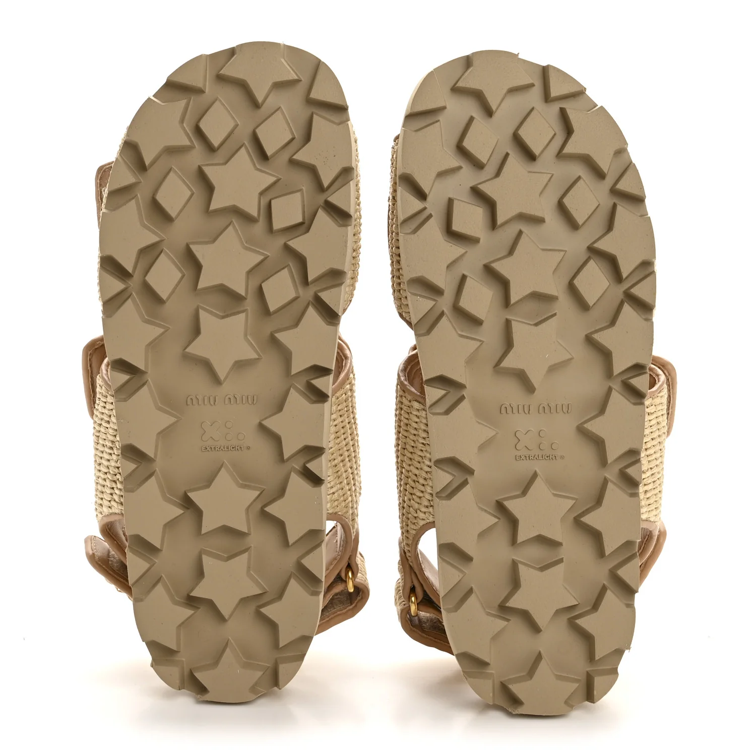 Raffia Sporty Sandals 38 Naturale