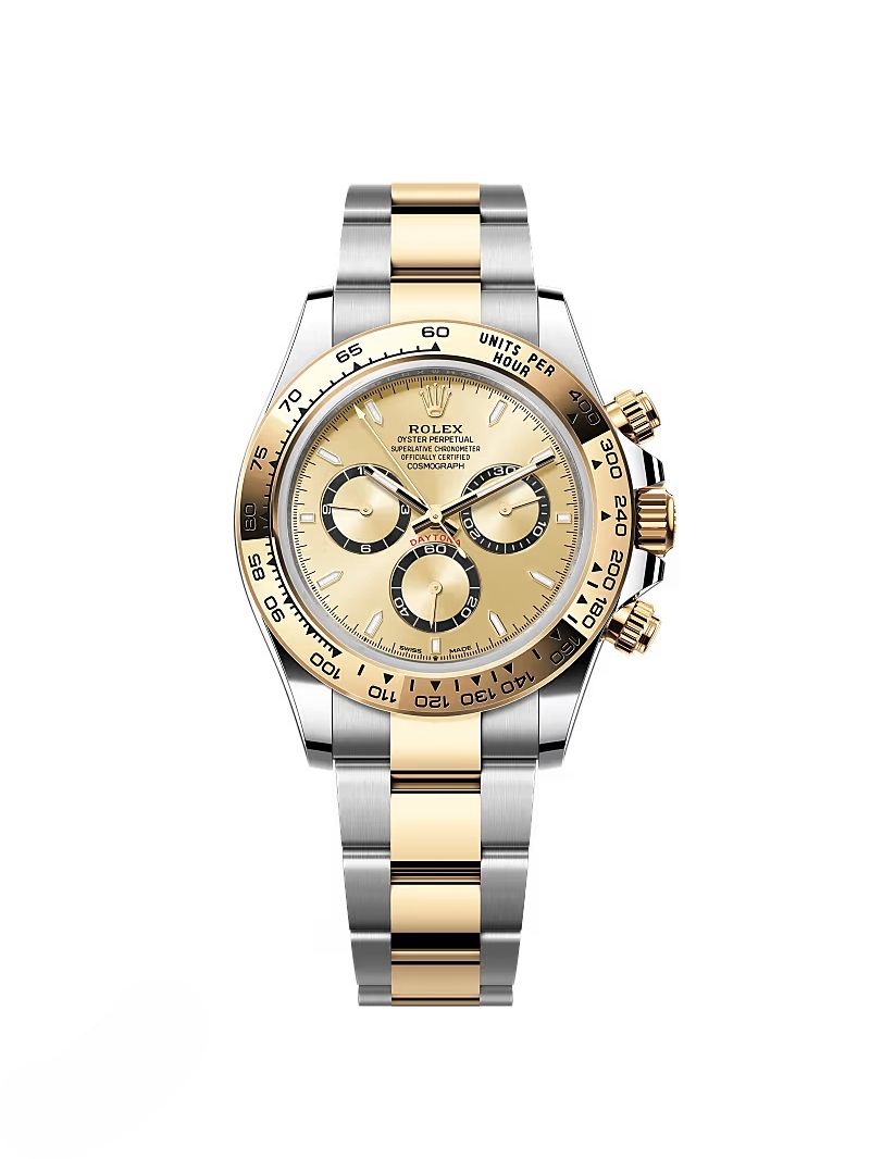 [Super Clone]Rolex Daytona 40mm Two.Tone champagne Dial  m126503-0004