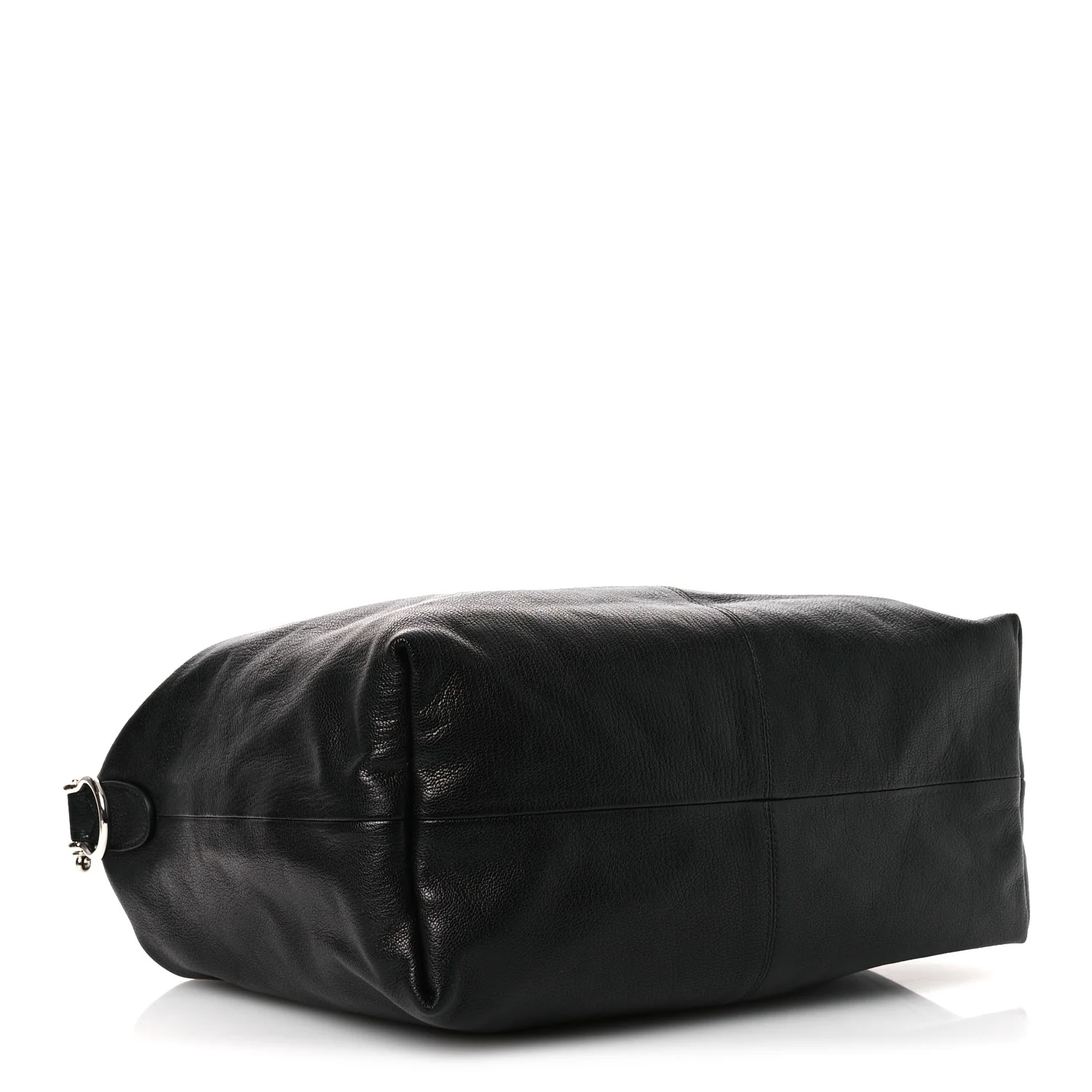 Grained Calfskin Medium Brea Crossbody Bag Black