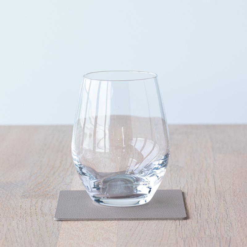 Square Nupo glassbrikke 10x10 cm clay brown