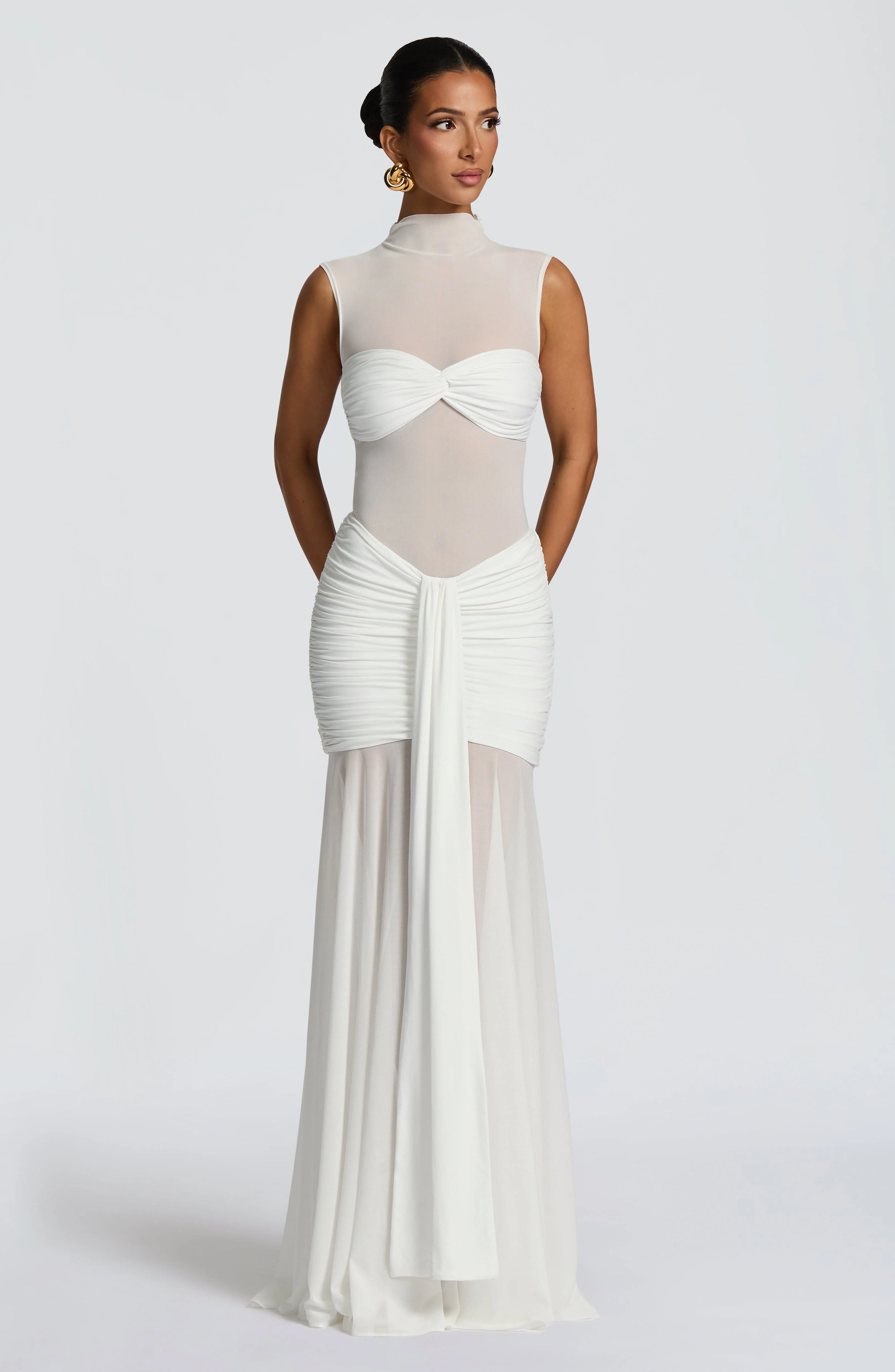 Fae Maxi Skirt - White