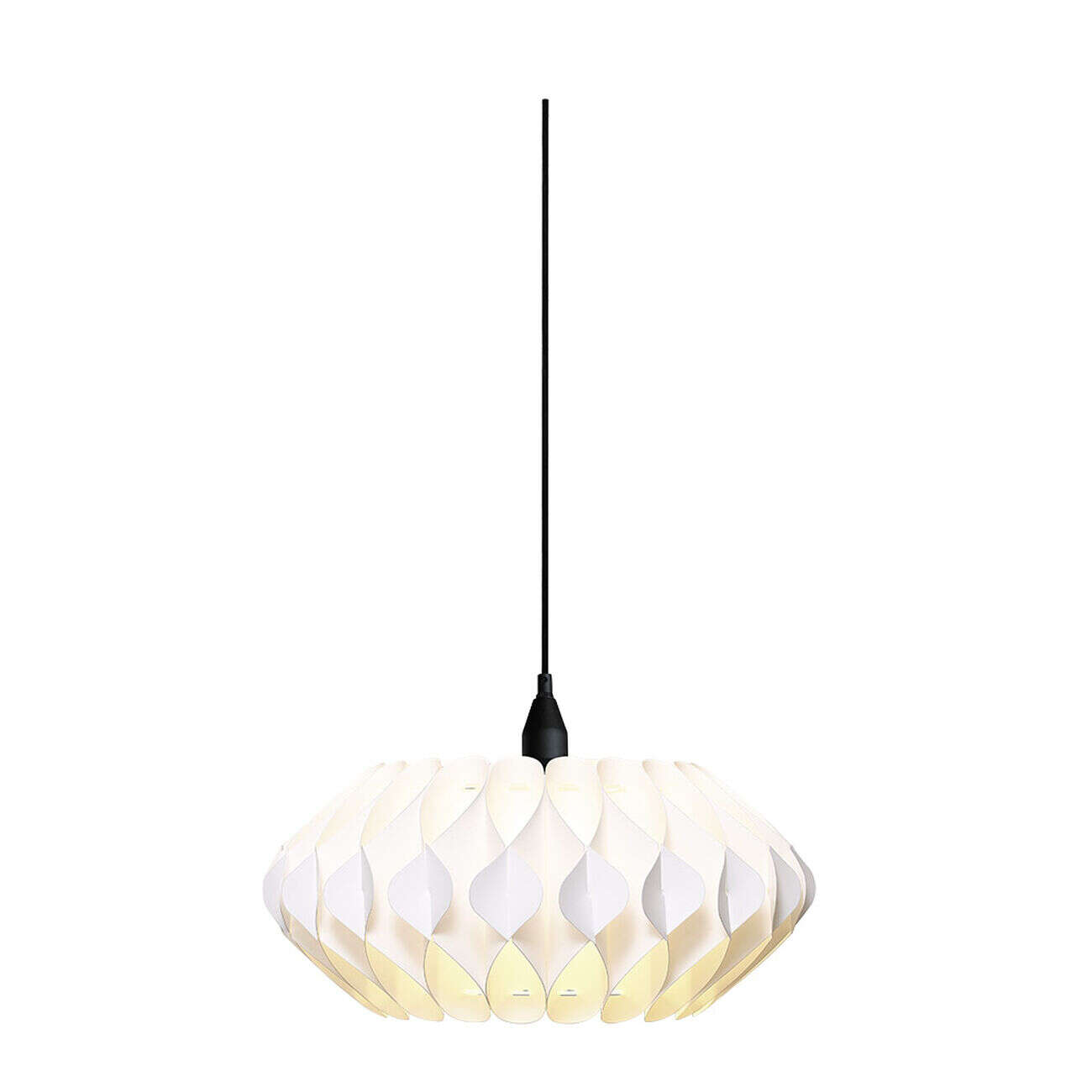 Suspension design origami blanc Ø40 x H26cm