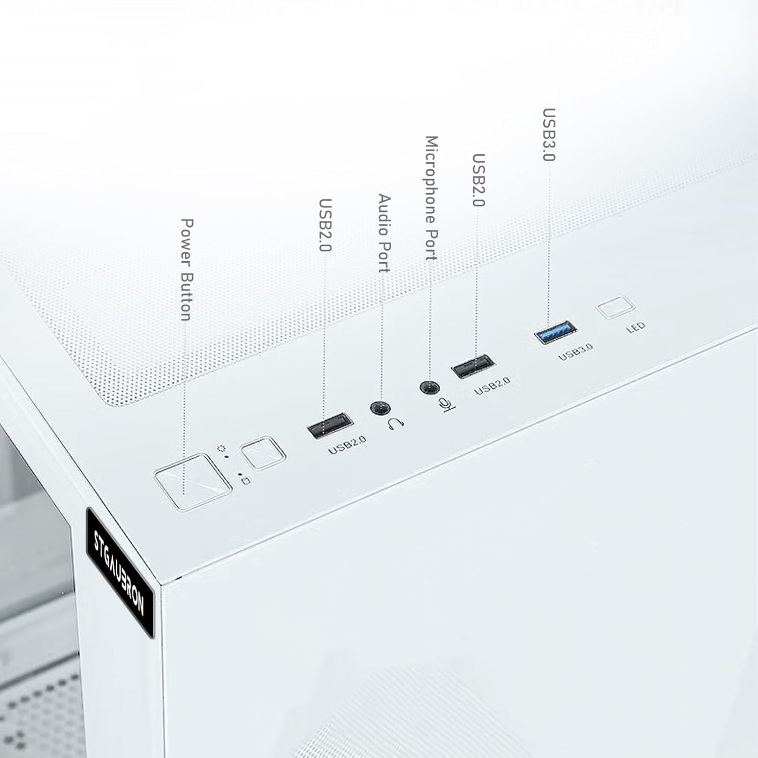 STGAubron Gaming PC Desktop Computer  AMD Athlon 3000G 3.5GHz  Radeon RX 590 8G  16G DDR4  512G SSD  WiFi  BT 5.0  RGB Fan x3  Windows 11 Home