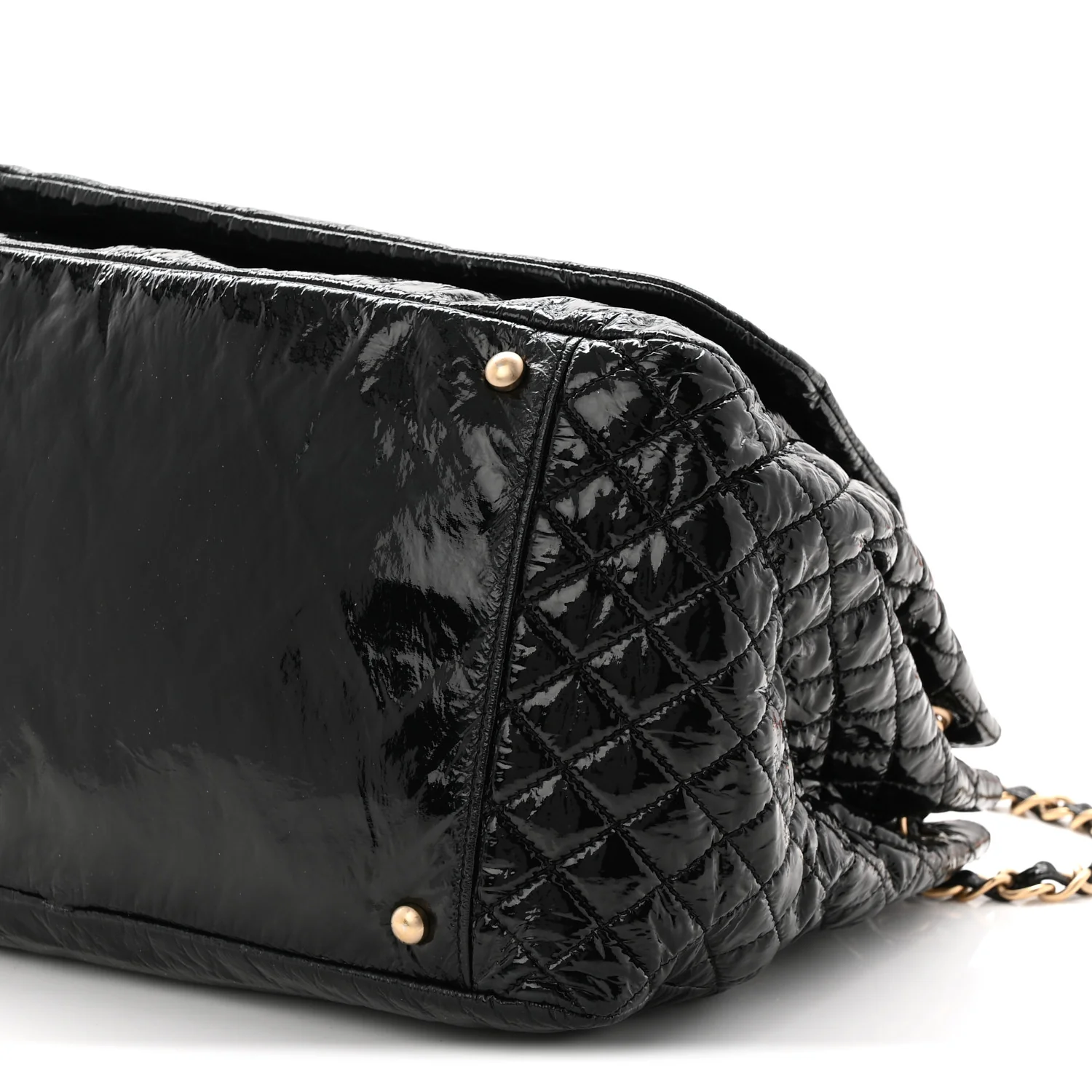 Vinyl Medium Rock and Chain Flap Black