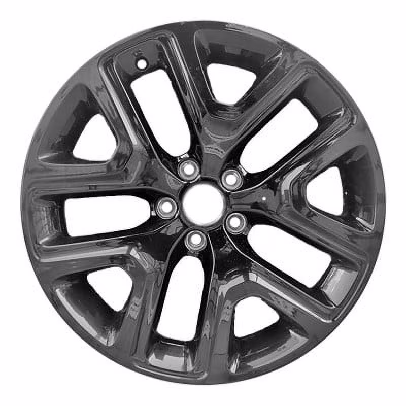 18 X 7 Reconditioned OEM Aluminum Alloy Wheel, All Painted Gloss Black, Fits 2015-2018 Jeep Renegade