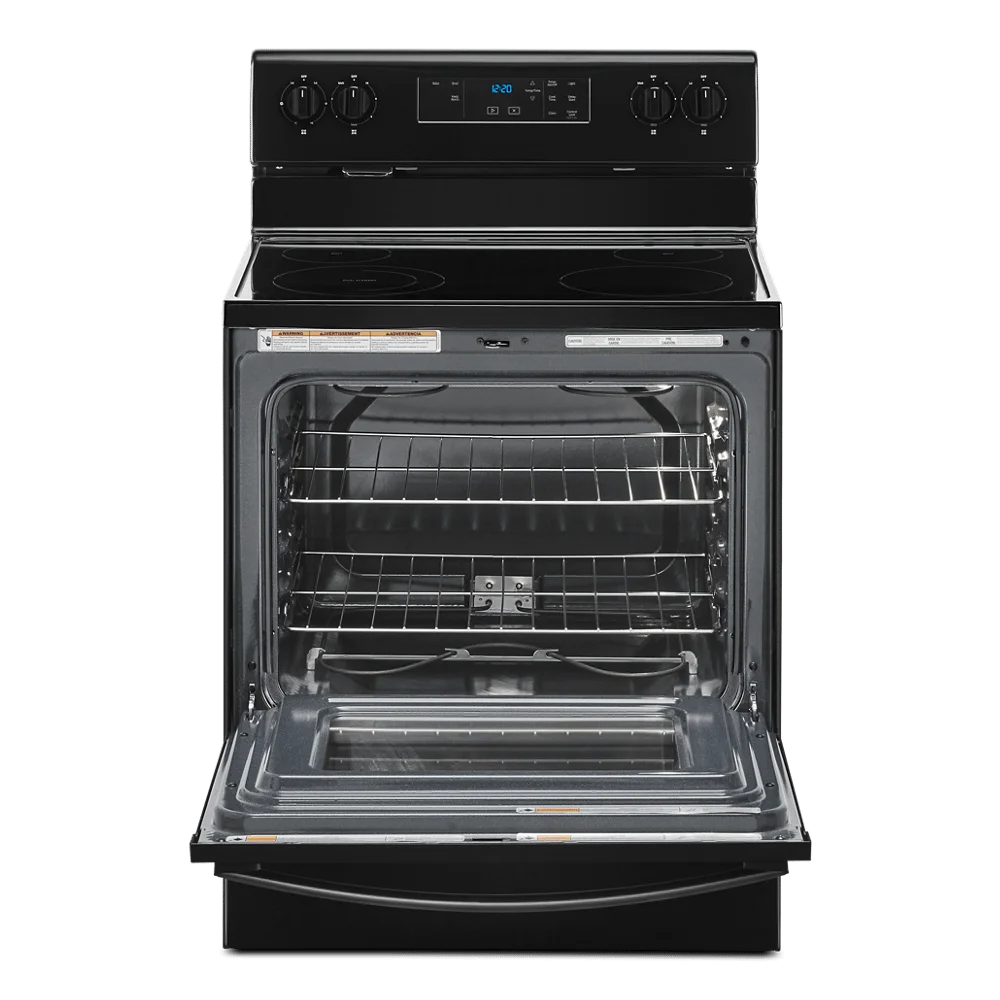 30 in. 5.3 cu. ft. 4-Burner Electric Range in Black with Storage Drawer - Image 3