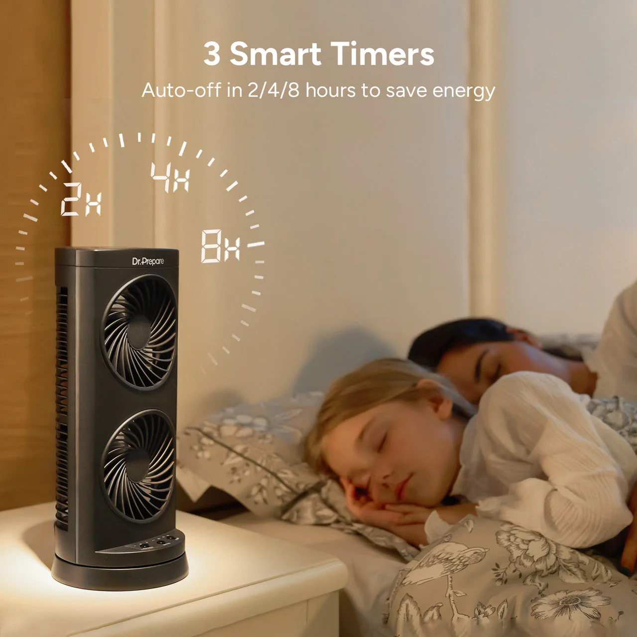 Upgraded Dual Oscillating Tower Fan
