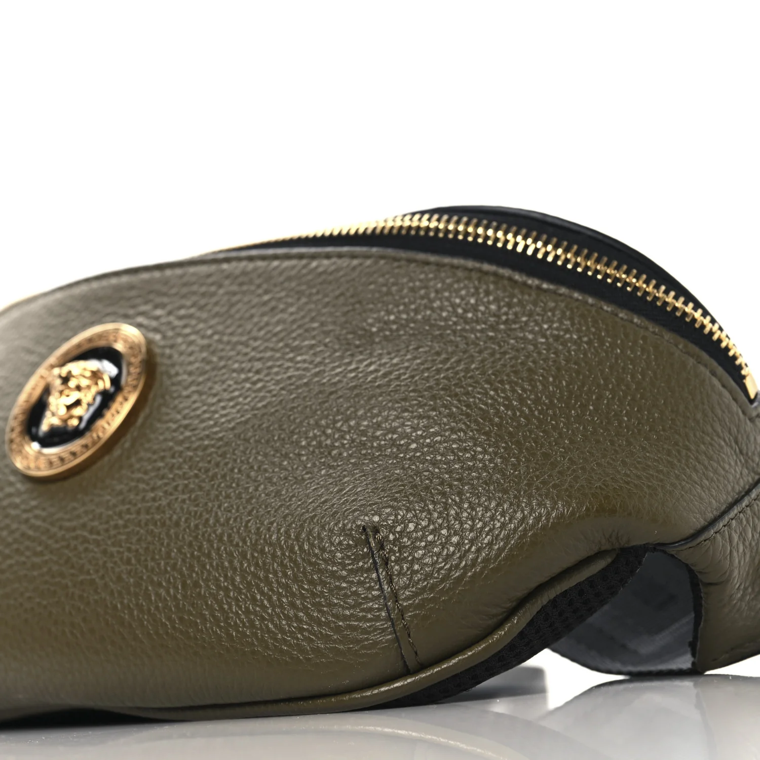 Grained Calfskin Vanitas Medea Belt Bag Khaki