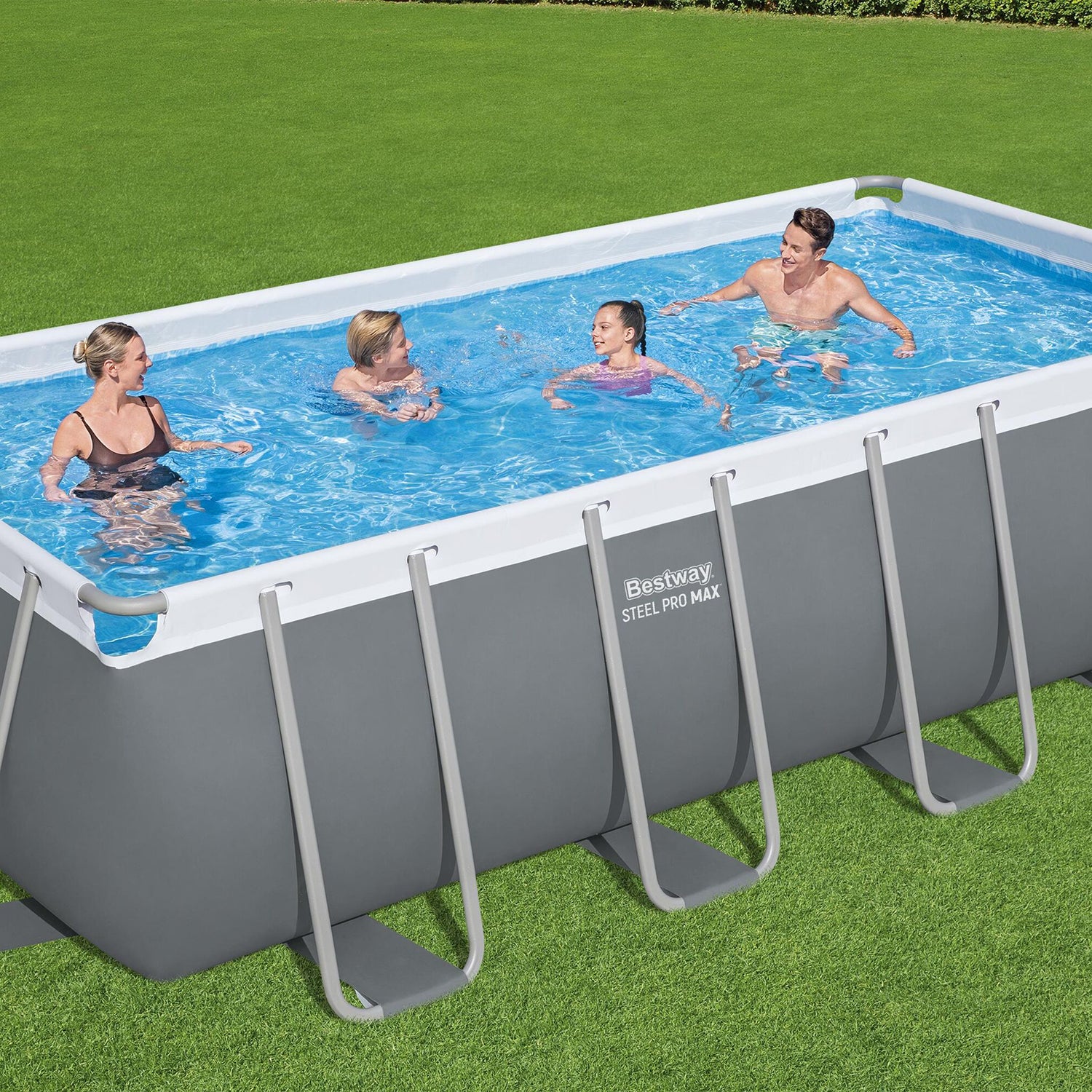 BESTWAY - Piscina Fuori Terra Rettangolare Bestway Steel Pro MAX™ - altezza 122x488x244 cm