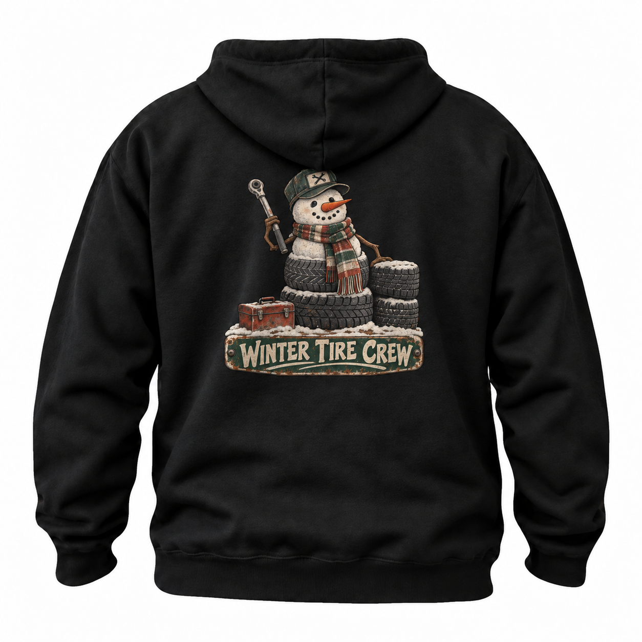 Winter Tire Crew Snowman Hoodie