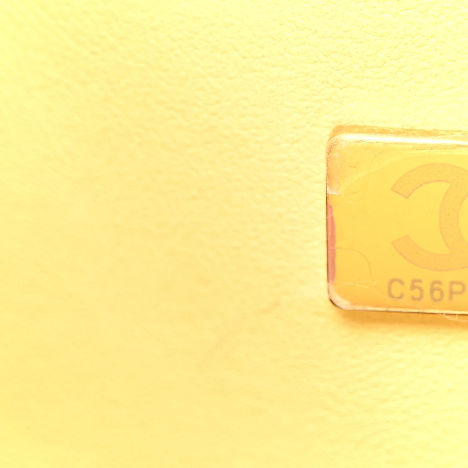 Caviar Quilted Small Double Flap Light Yellow