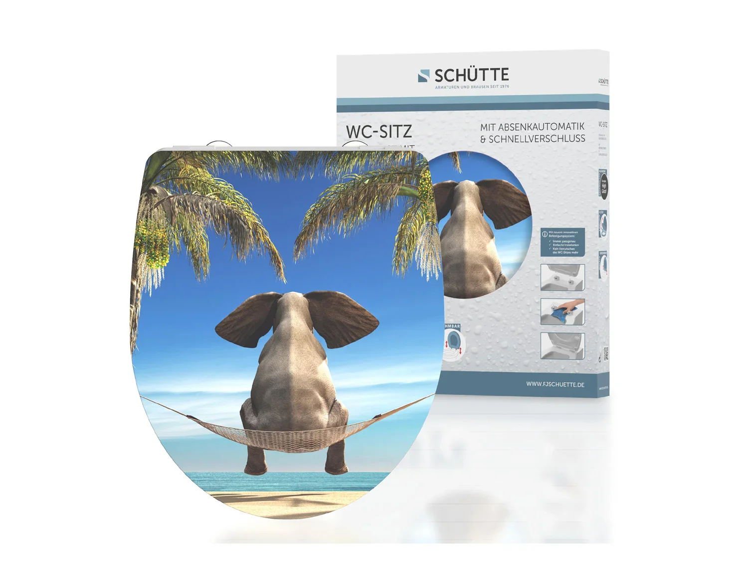 Schtte Abattant WC High Gloss, avec fermeture en douceur