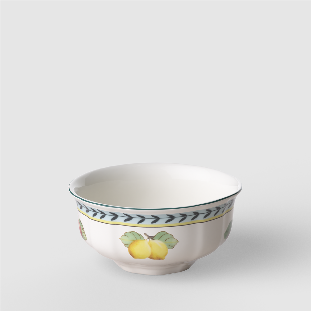 French Garden Appetizer/ Dessert Bowl - Multi-colored, 8.2 oz, Premium Porcelain