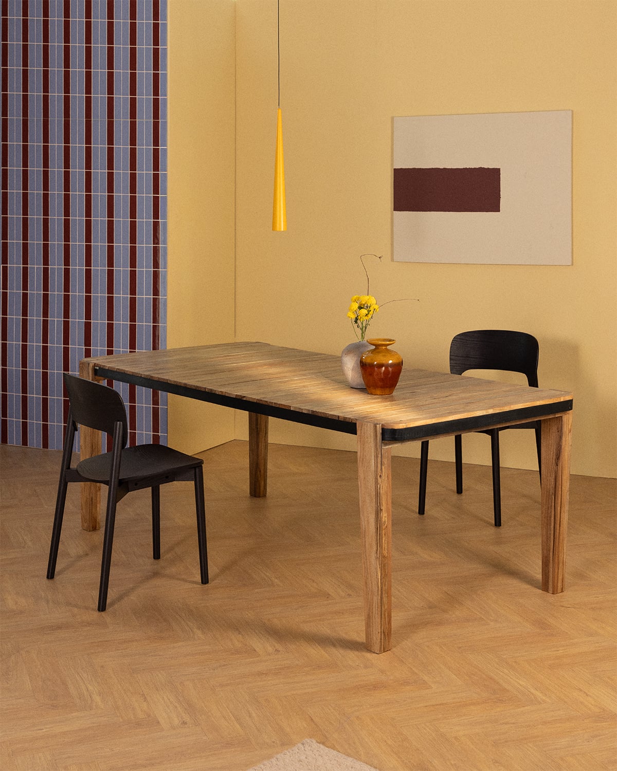 Lizzy - Mesa de Comedor Rectangular de Madera de Acacia (200x100 cm) Lizzy