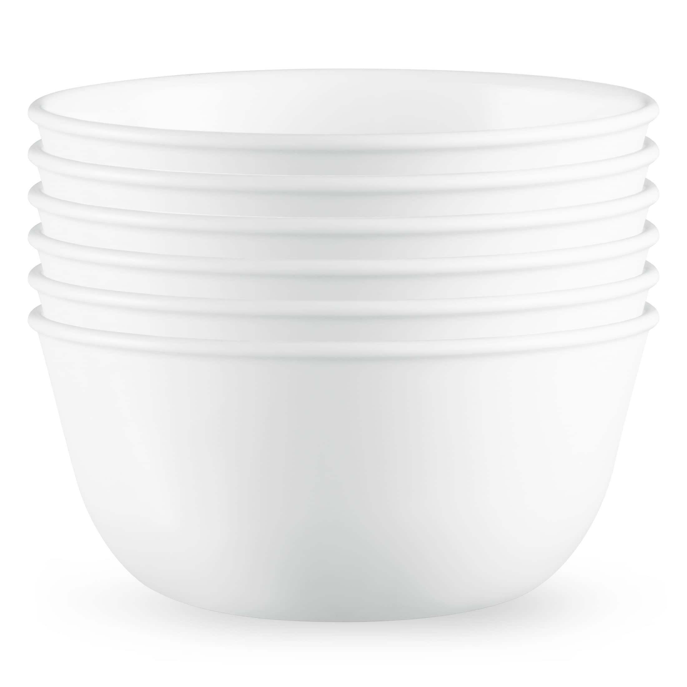 Corelle Vitrelle 28-oz SoupCereal Bowls Set of 6, Chip & Crack Resistant Dinnerware Bowls for Soup, Ramen, Cereal and More, Trip