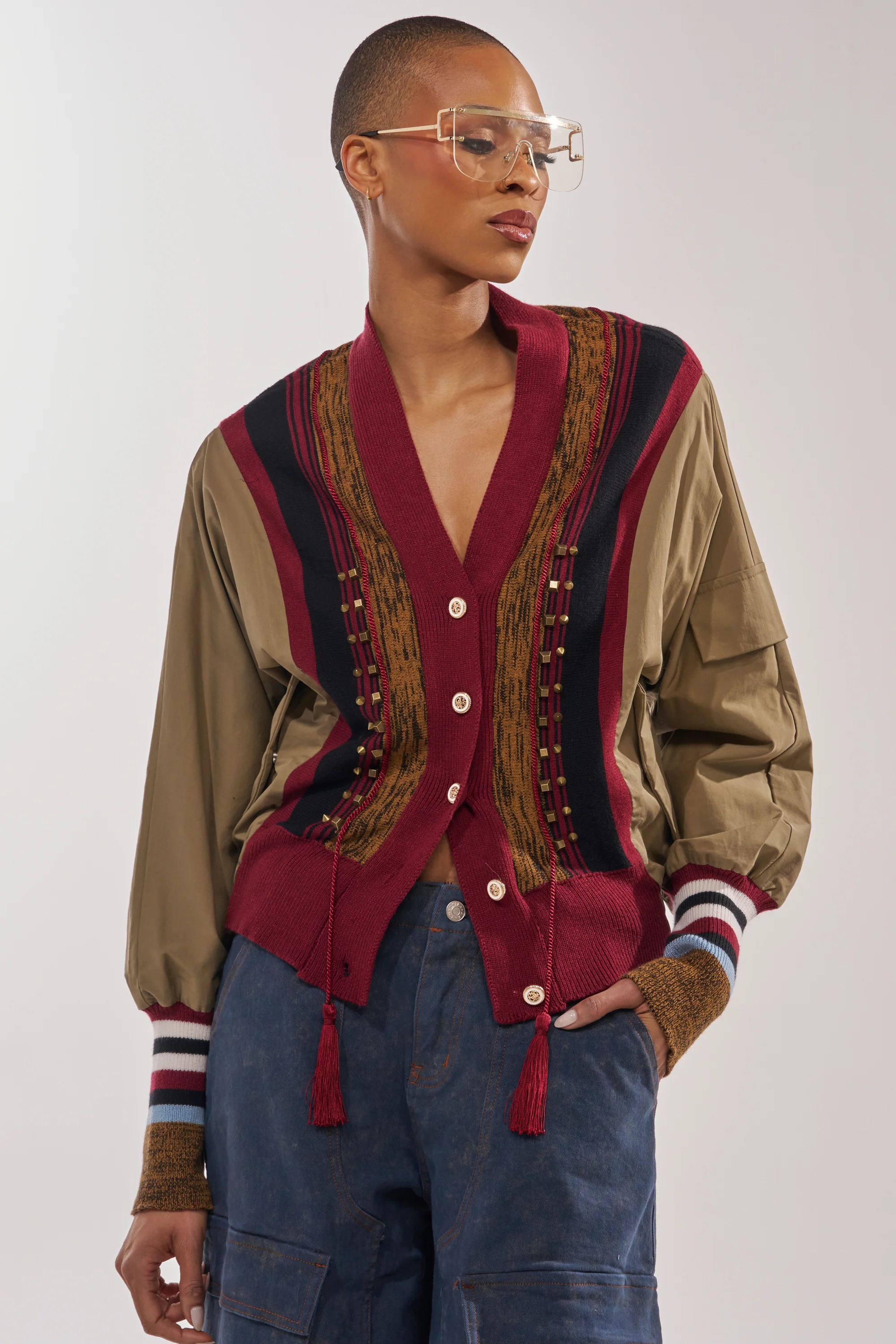 NEW DAY COLORBLOCK CARDIGAN - Akira Store