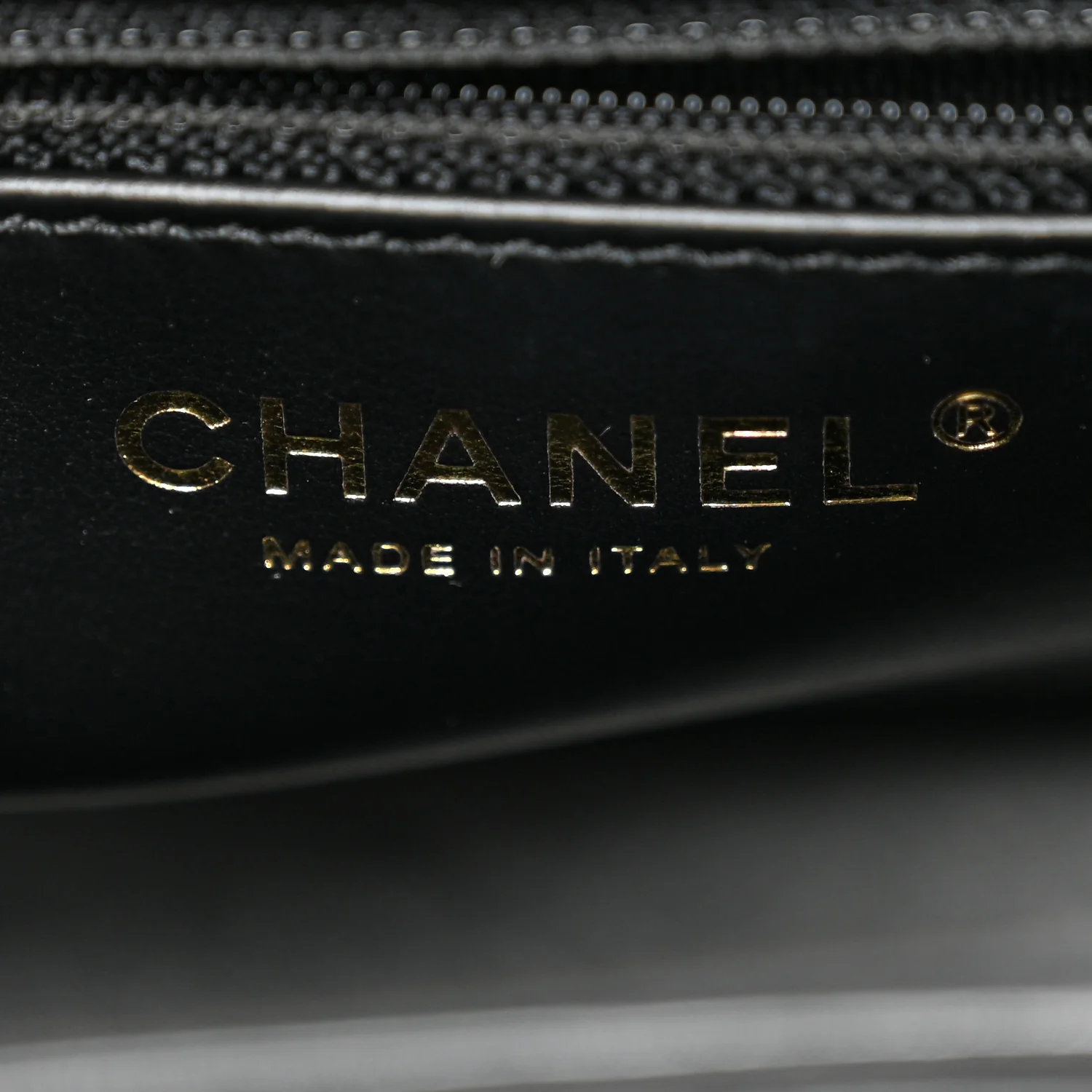 Shiny Aged Calfskin Quilted Nano Kelly Shopper Black