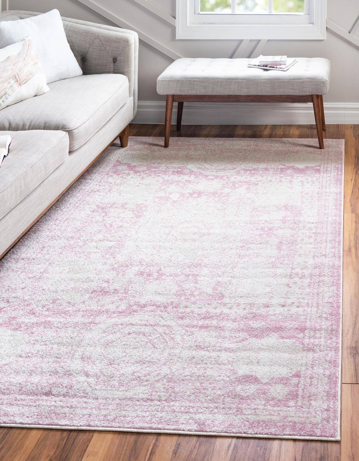 Unique Loom Wells Bromley Rug, Pink, 5x8 ft