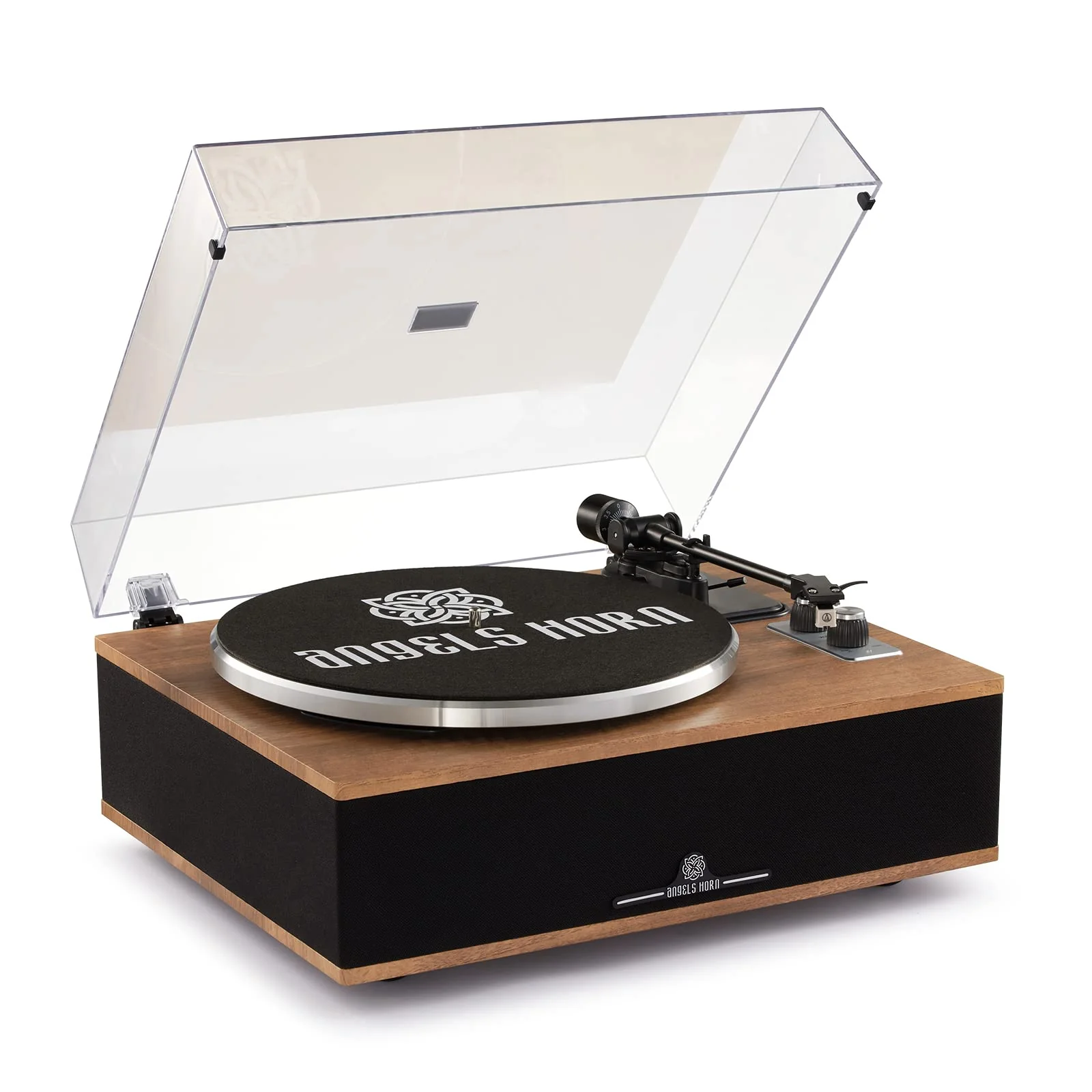 ANGELS HORN Vinyl Record Player Built in Speakers