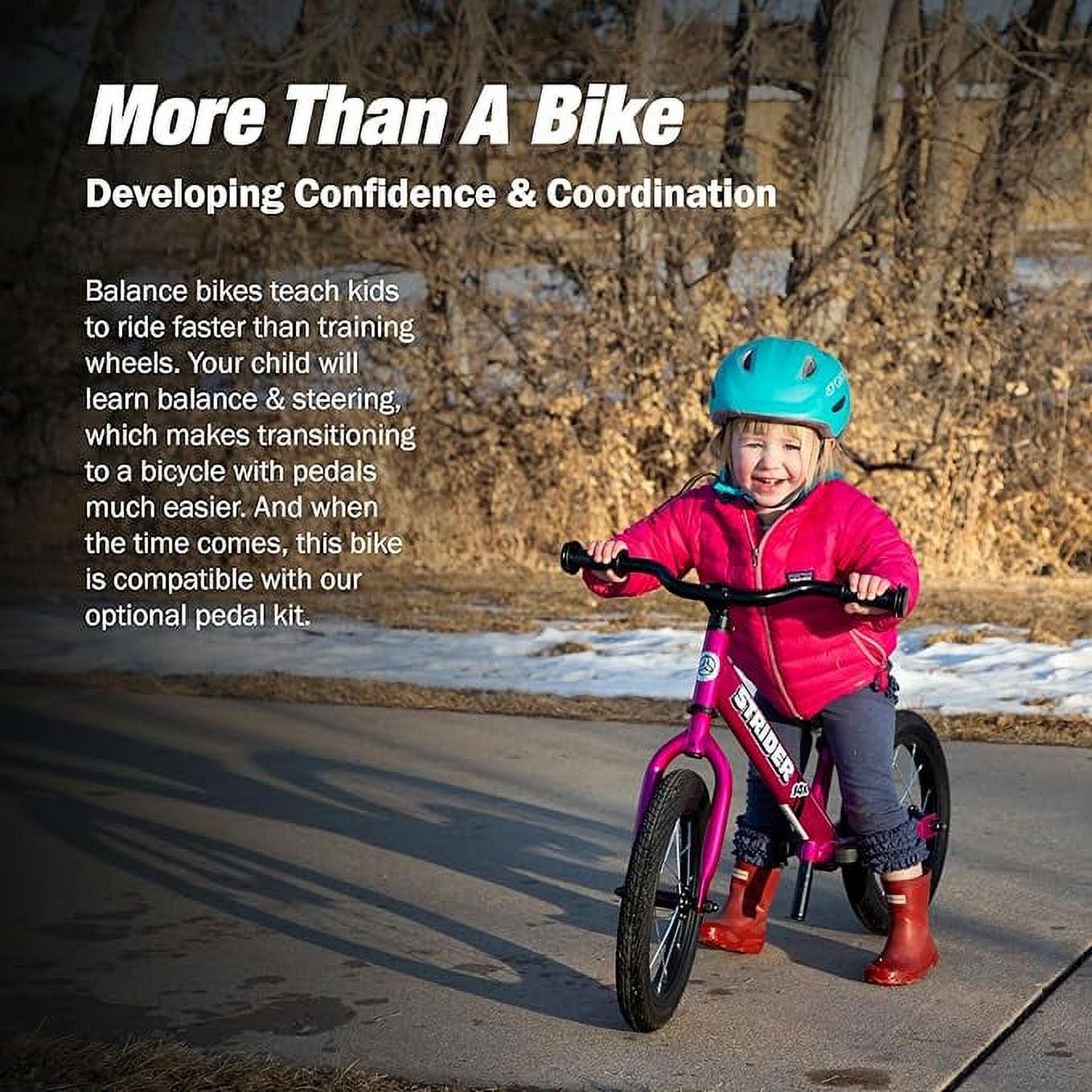 Strider - 14x Sport Balance Bike. Ages 3 - 6 Years. Pedal Conversion Kit Sold Separately - Funky Fuchsia