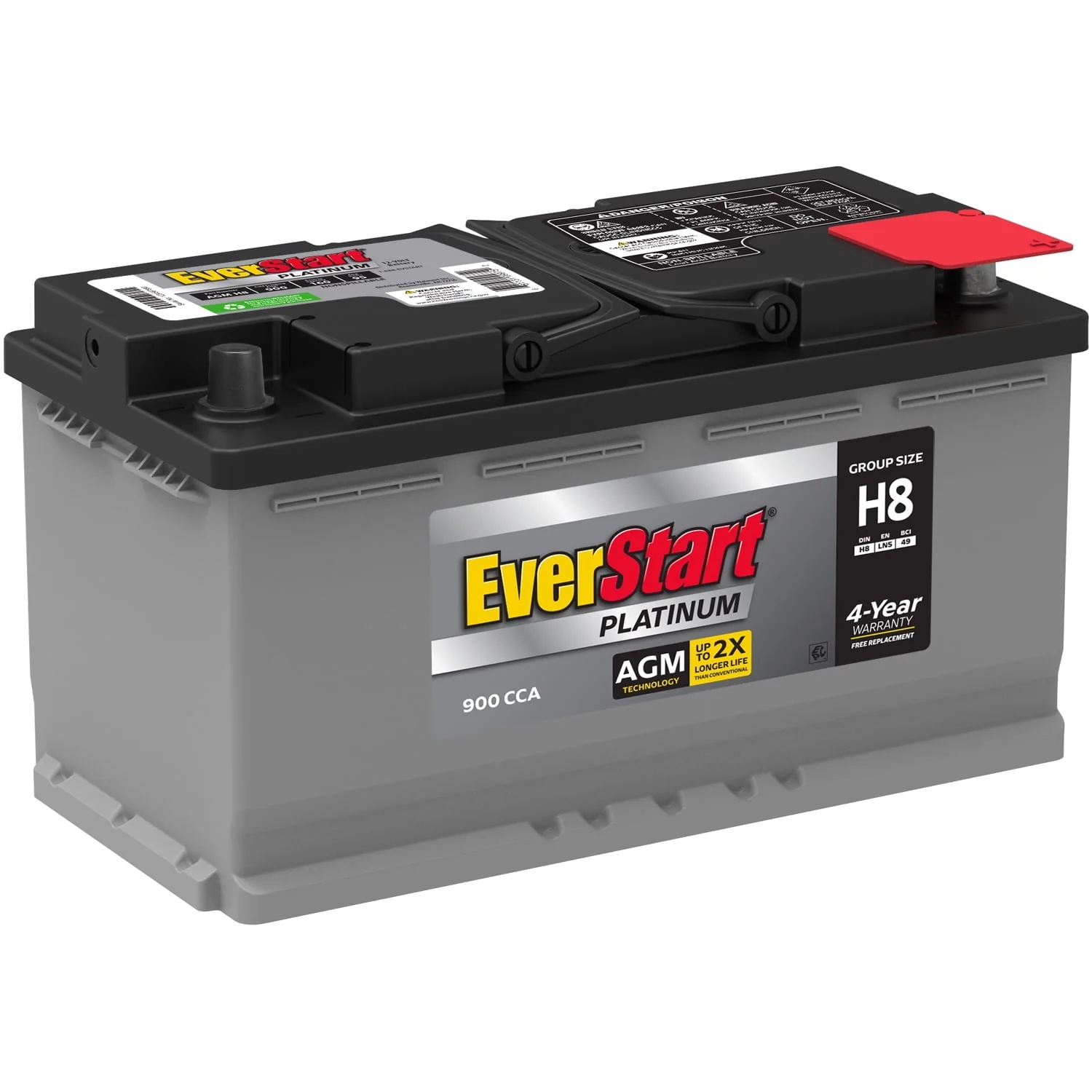 Platinum BOXED AGM Battery, Group Size H8 12 Volt, 900 CCA