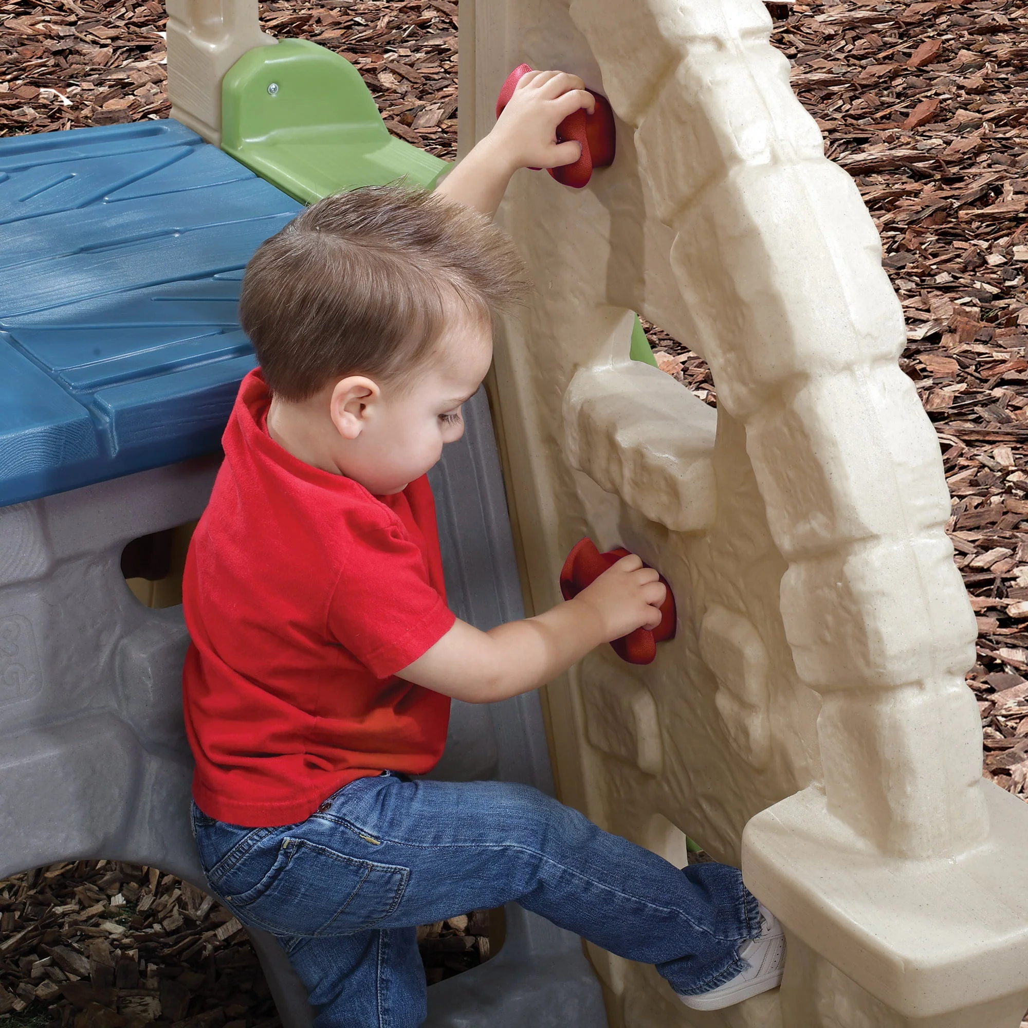 Alpine Ridge Kid Climber and Slide Outdoor Toddler Playground Image 5